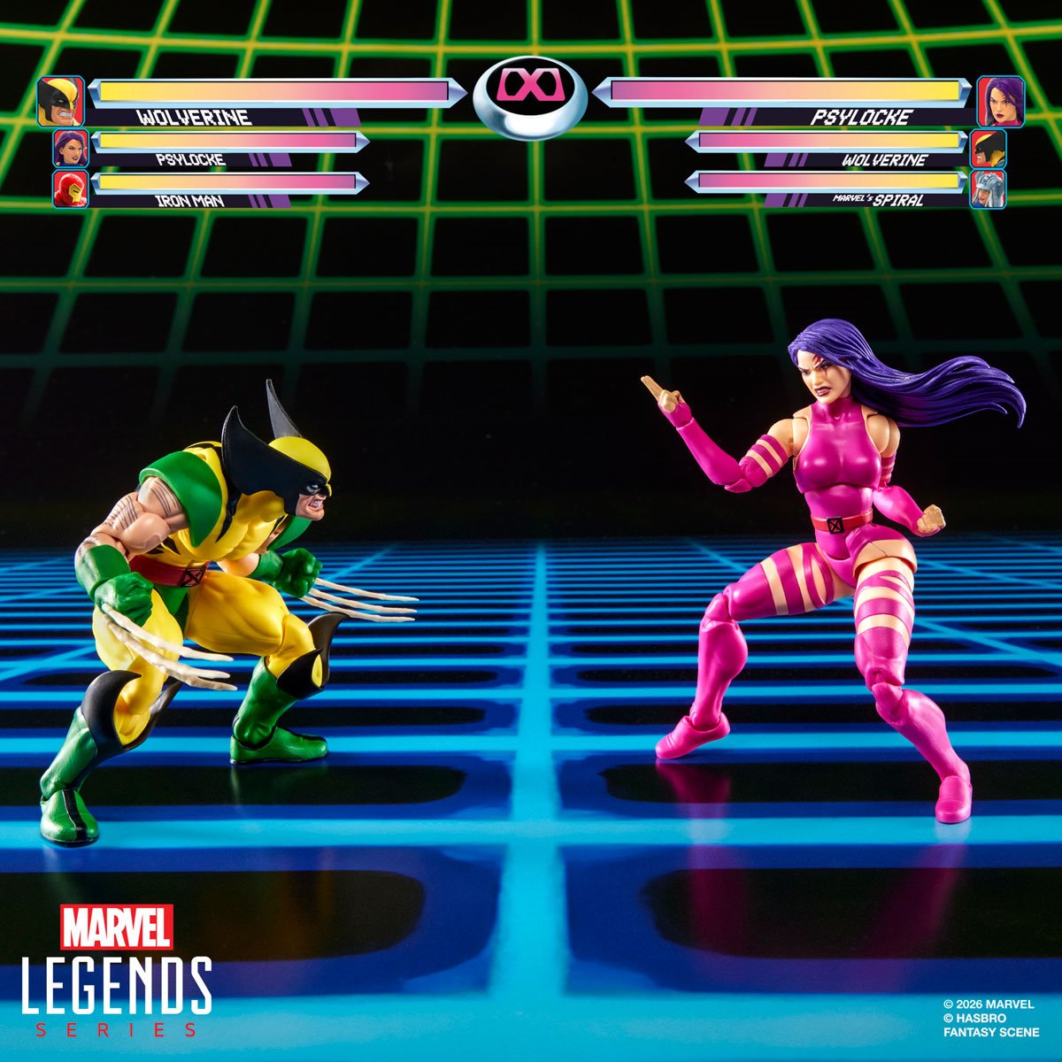 X-Men Marvel Legends Wolverine vs Psylocke Action Figures