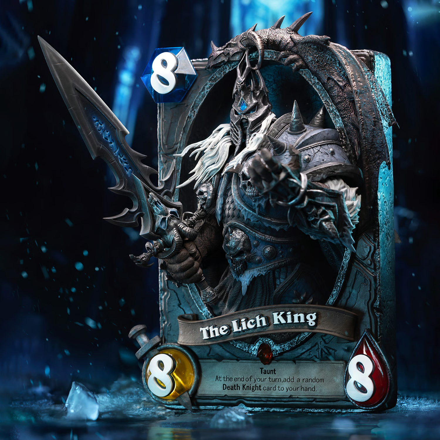 The Lich King 3D Art Frame Statues by HEX Collectibles