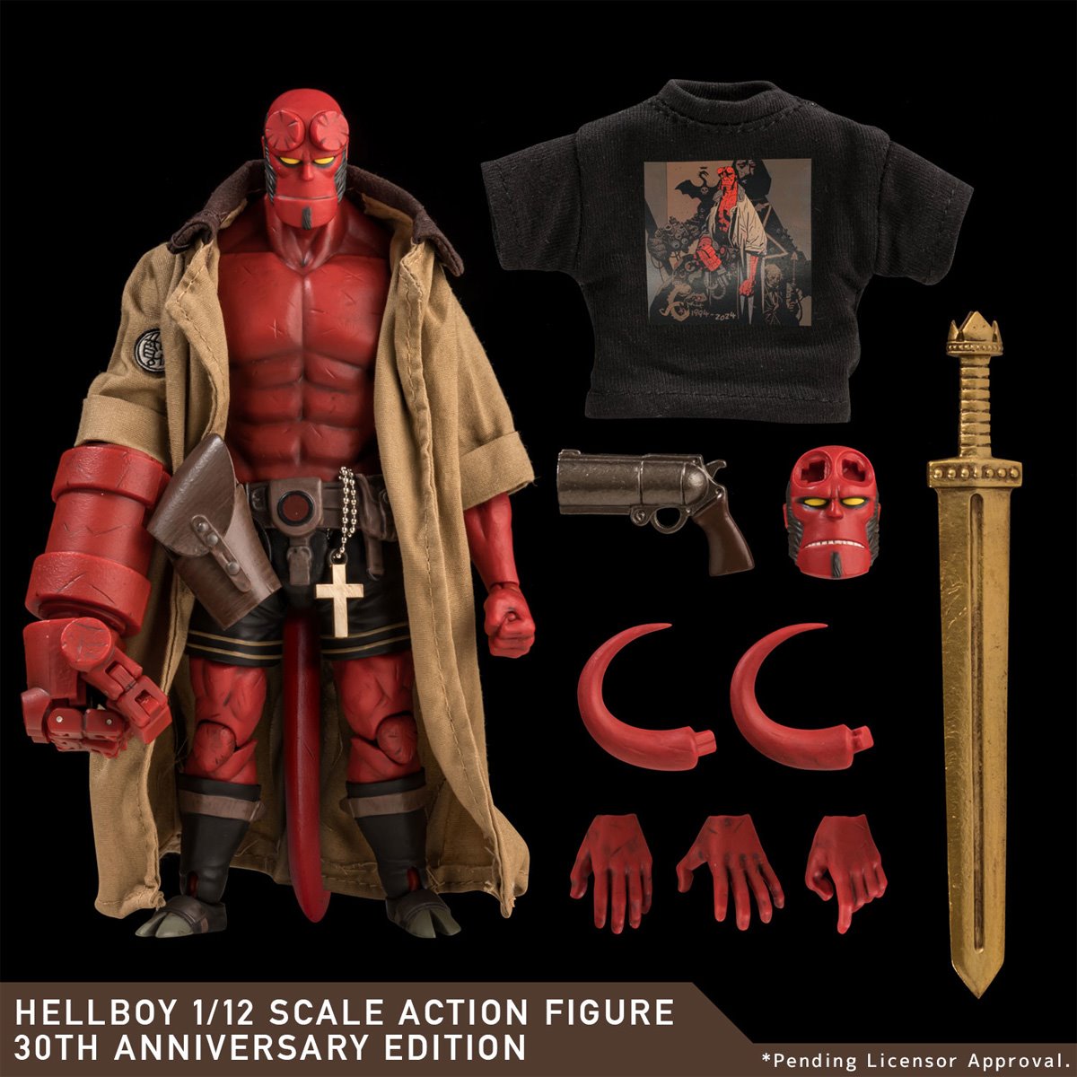 Hellboy 30th Anniversary 1:12 Scale Action Figure