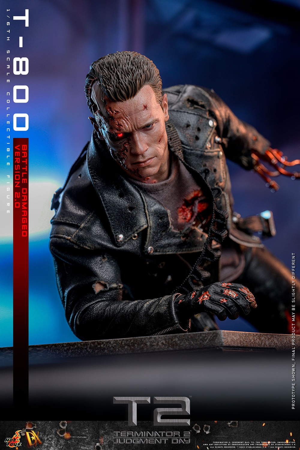 T-800 (BATTLE DAMAGED VERSION 2.0) Sixth Scale Figure by Hot Toys