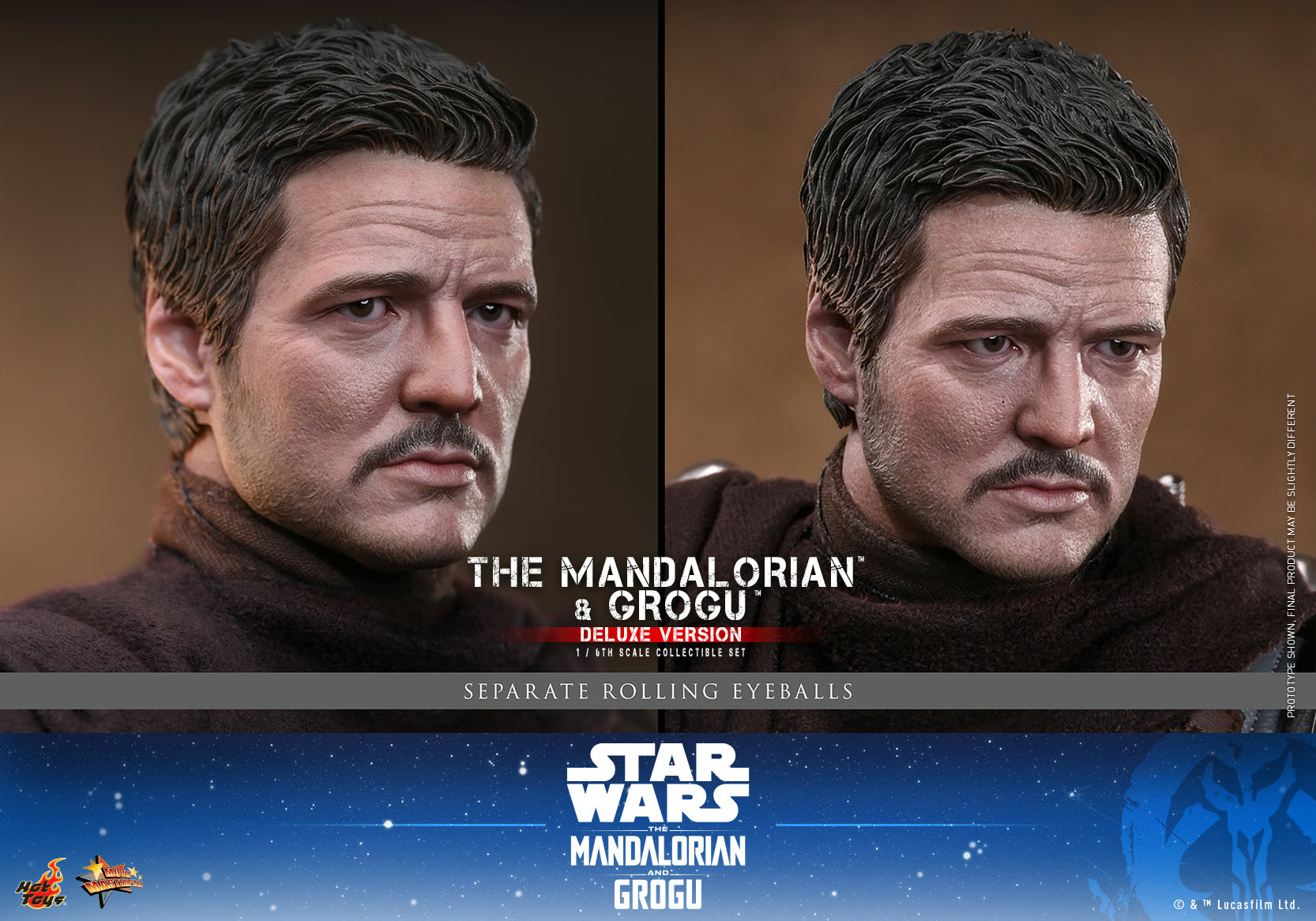 The Mandalorian and Grogu (Deluxe Version) Sixth Scale Figure by Hot Toys