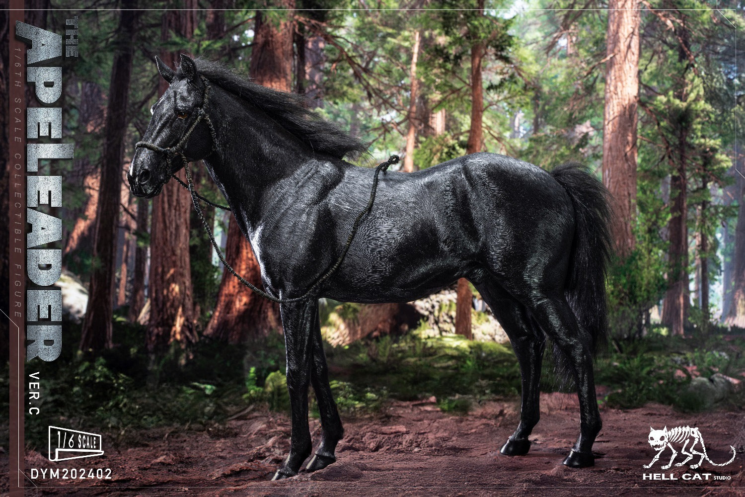 HellCat Studios Ape Leader Horse Figure