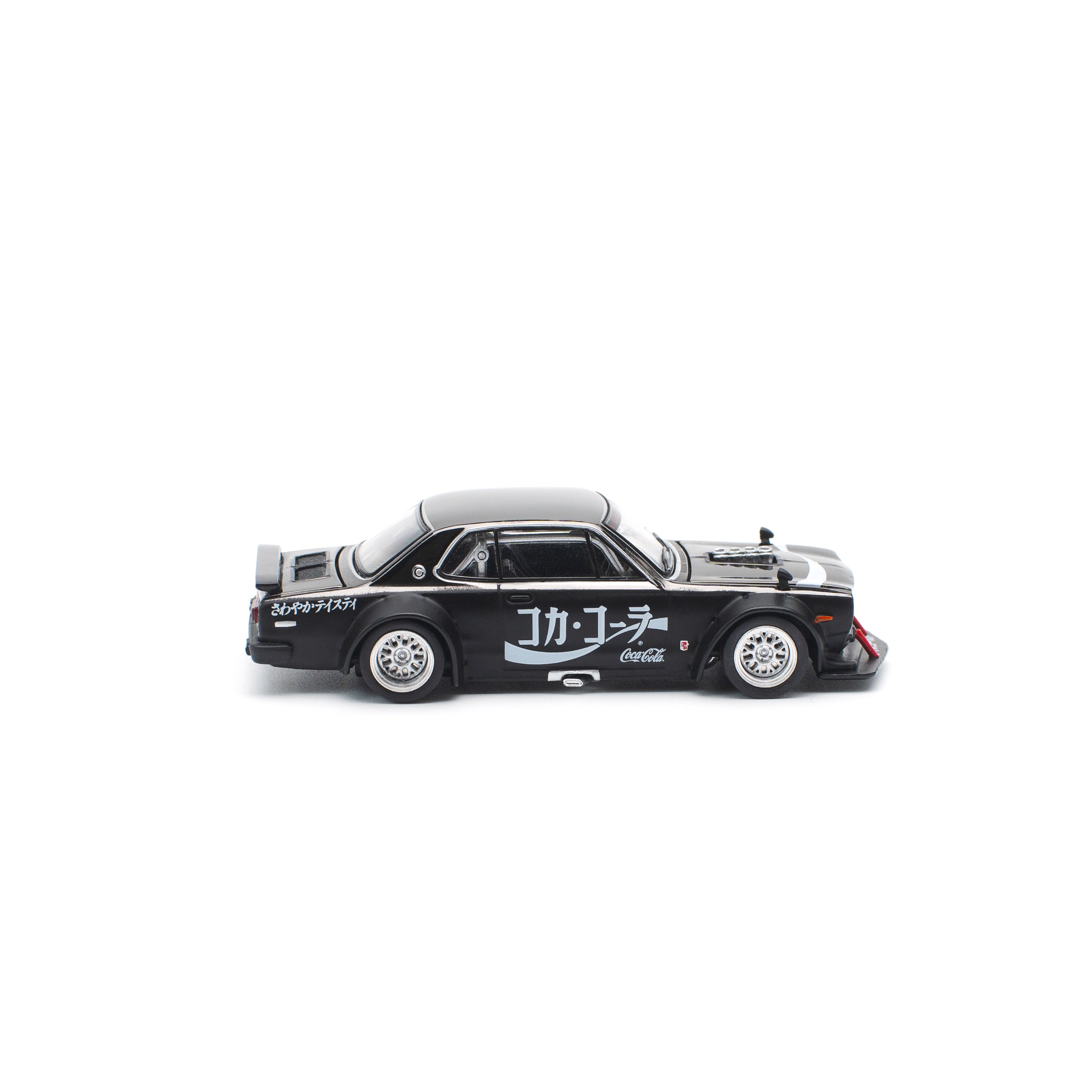 SKYLINE GT-R V8 DRIFT (HAKOSUKA) Coca Cola Chrome Black JP PR640161 by Pop Race