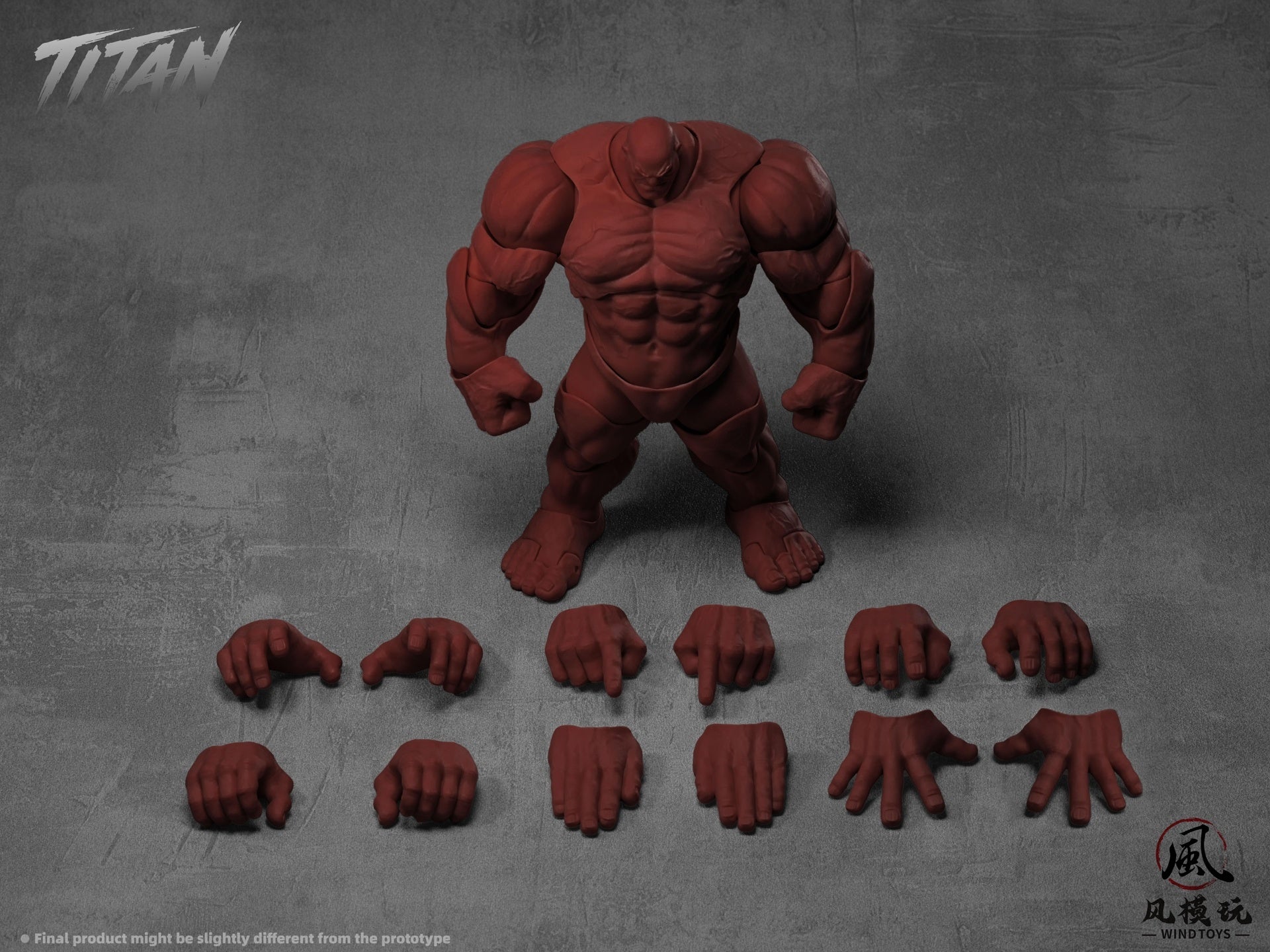 Titan 1/12 Super Action Muscle Body (Redskin) by WIND TOYS