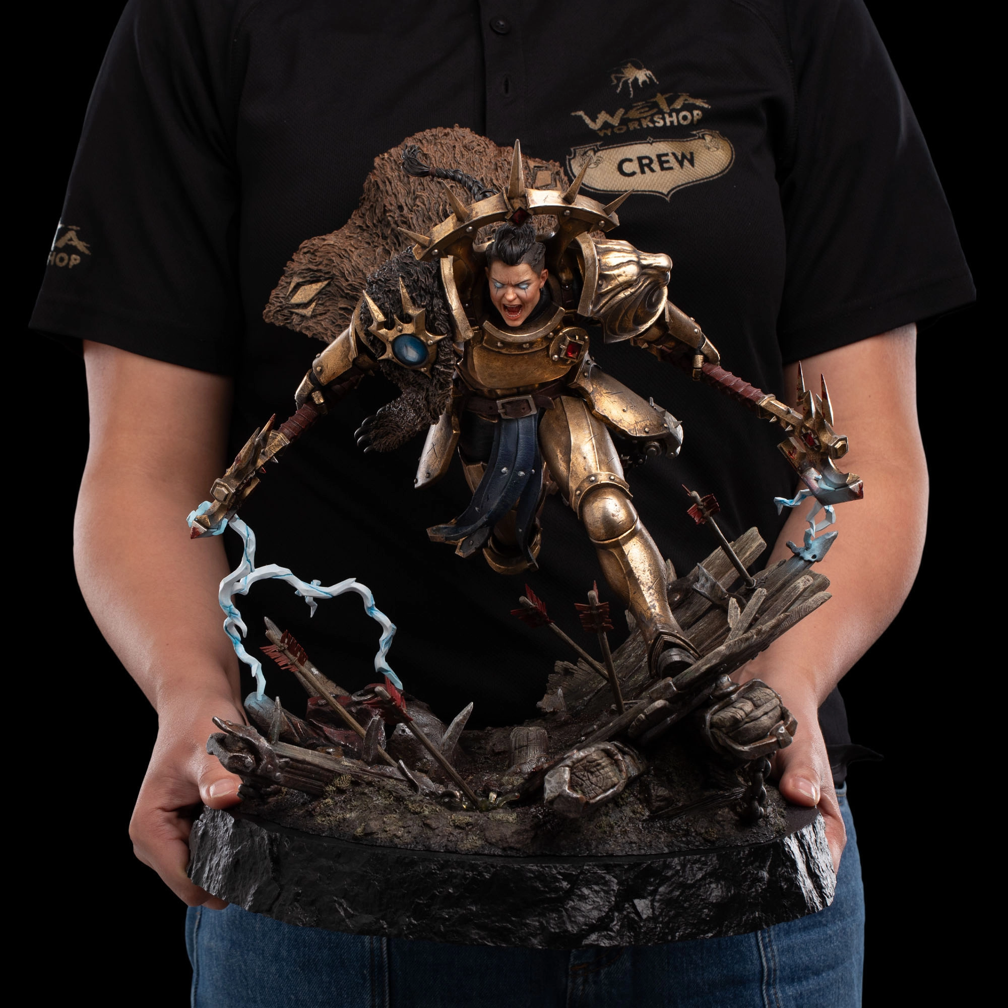 Warhammer Age of Sigmar Neave Blacktalon The God-King's Assassin Statue by Weta