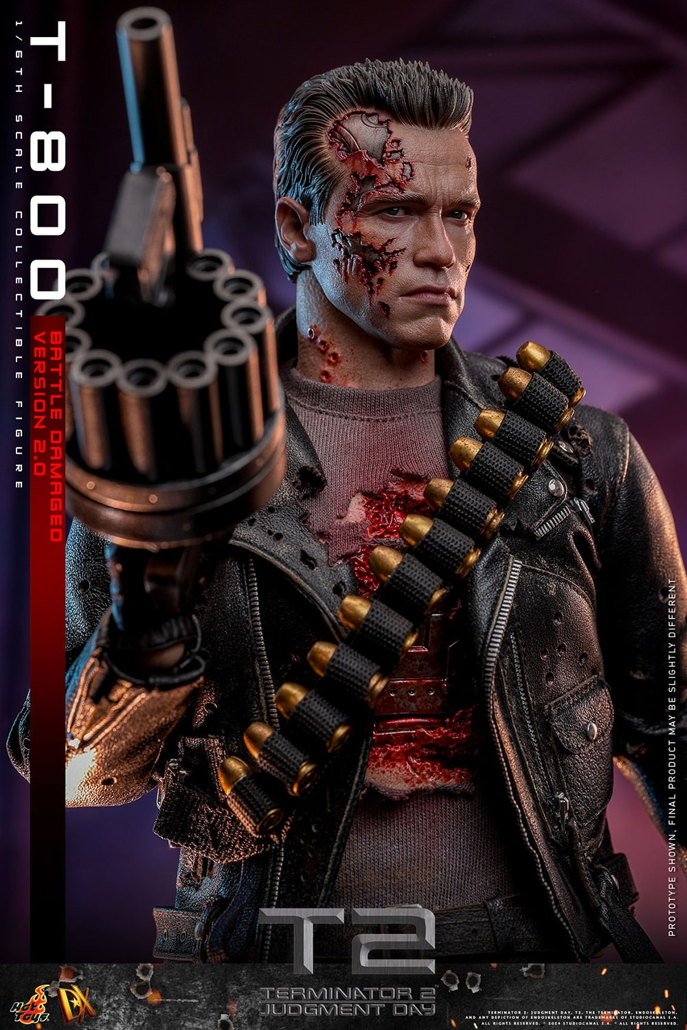 T-800 (BATTLE DAMAGED VERSION 2.0) Sixth Scale Figure by Hot Toys