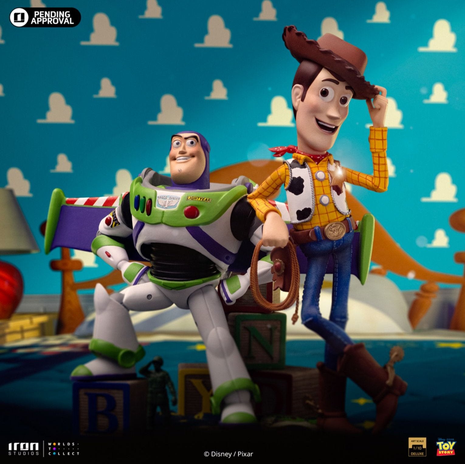 Buzz & Woody (Toy Story) Deluxe 1/10 Statue by Iron Studios