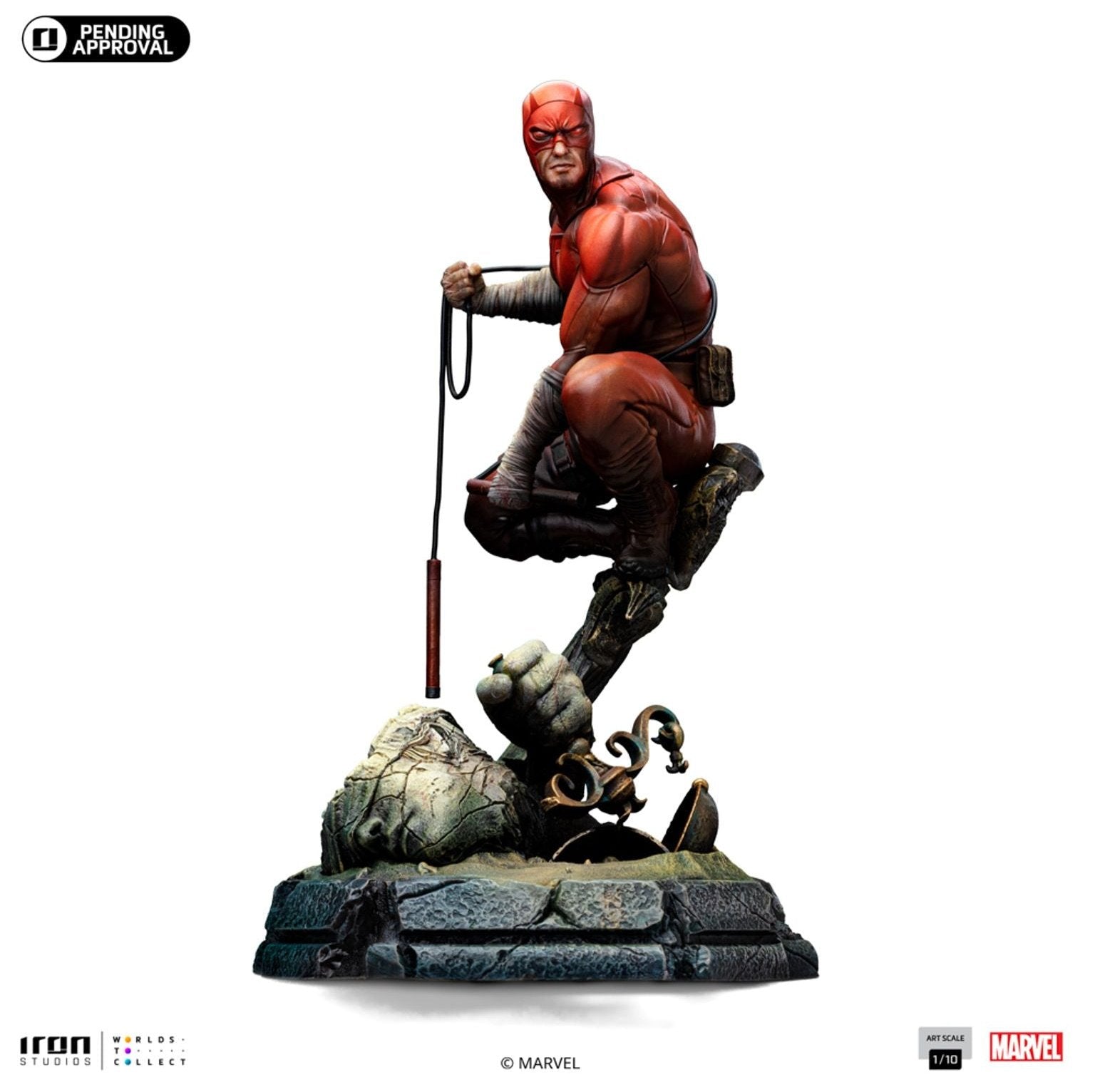 Daredevil Unleashed 1/10 Statue By Iron Studios