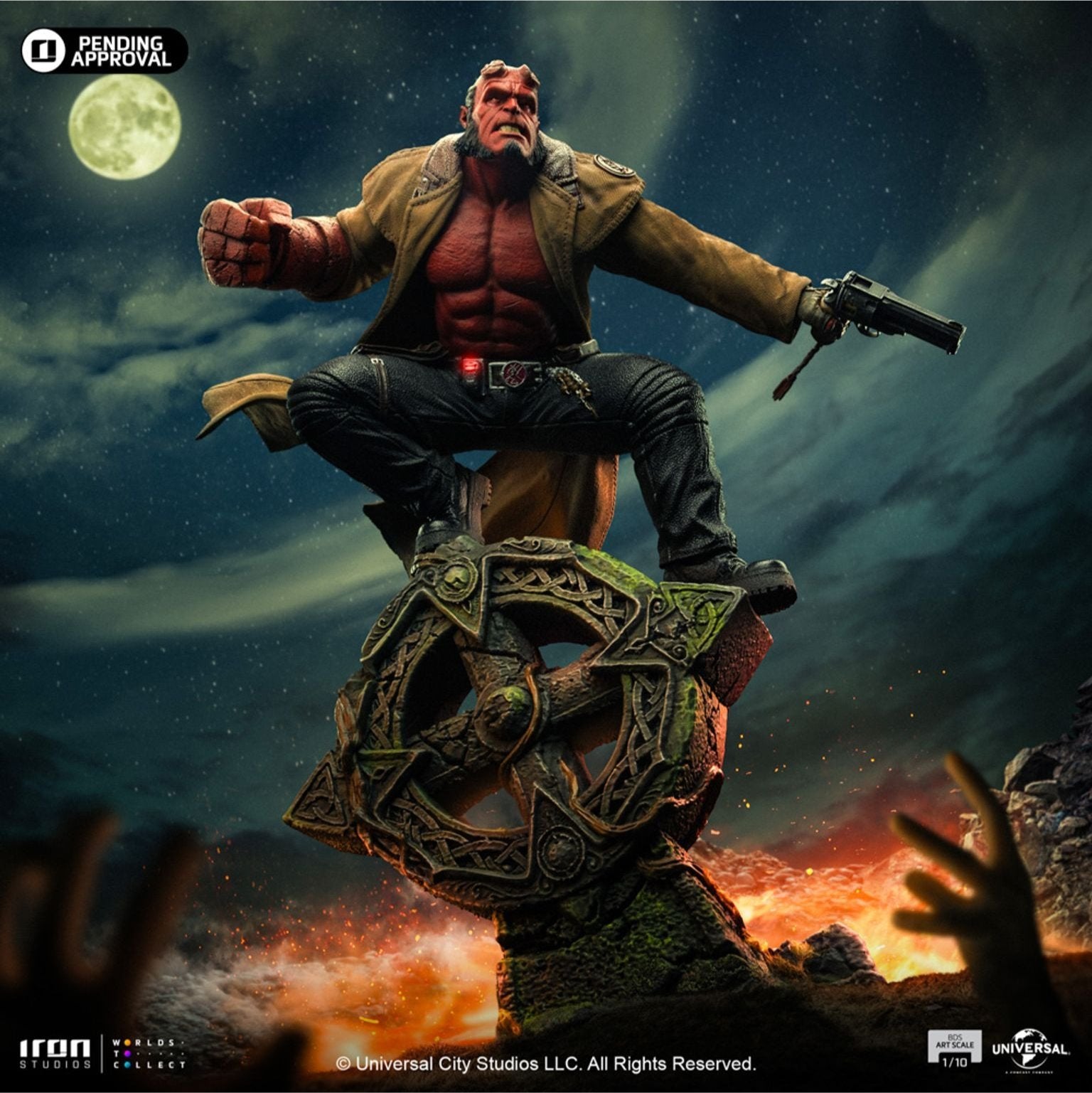 Hellboy (Hellboy 2) 1/10 statue by Iron Studios