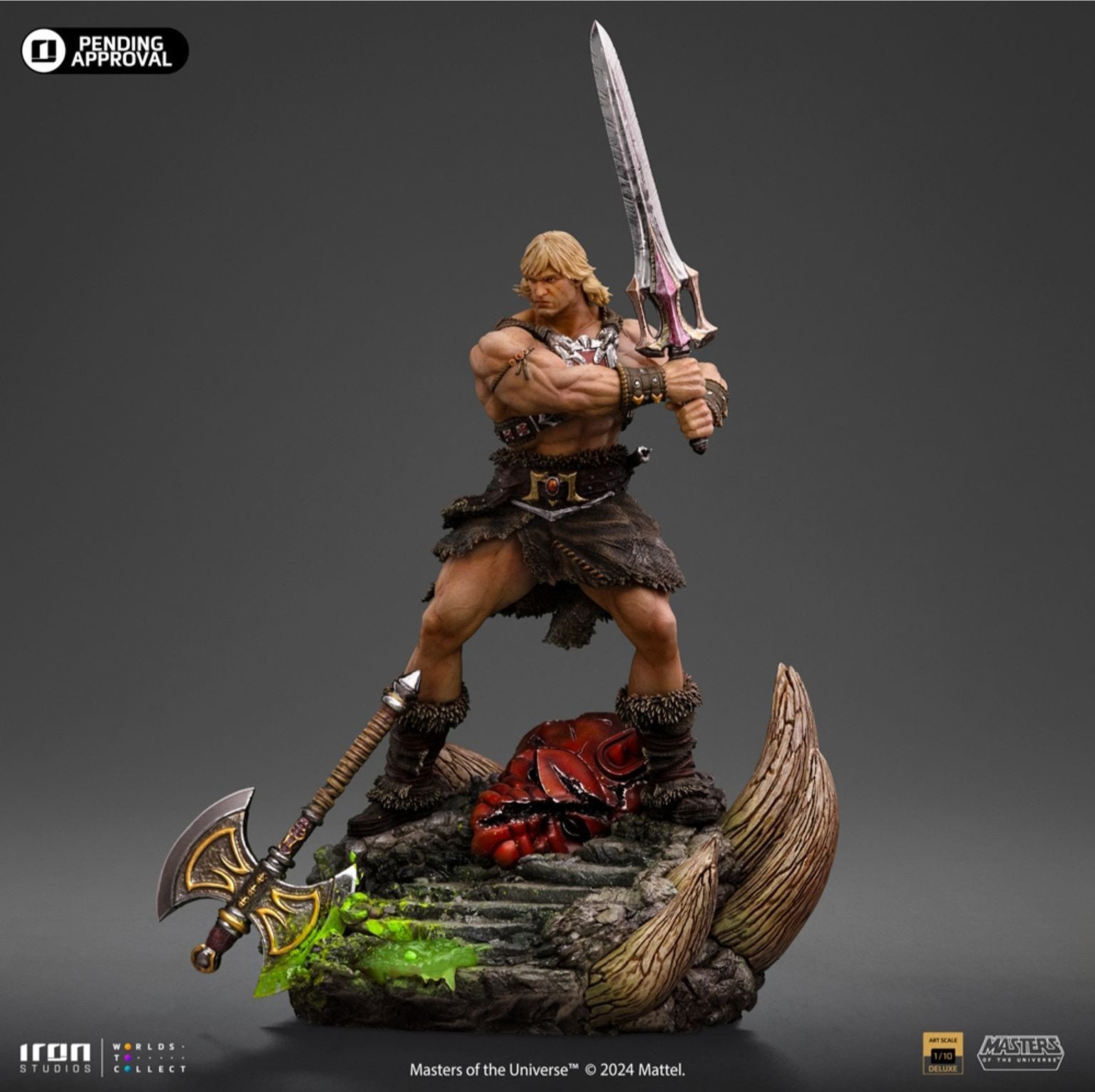 He-Man Unleashed (Masters of the Universe) 1/10 sStatue By Iron Studios