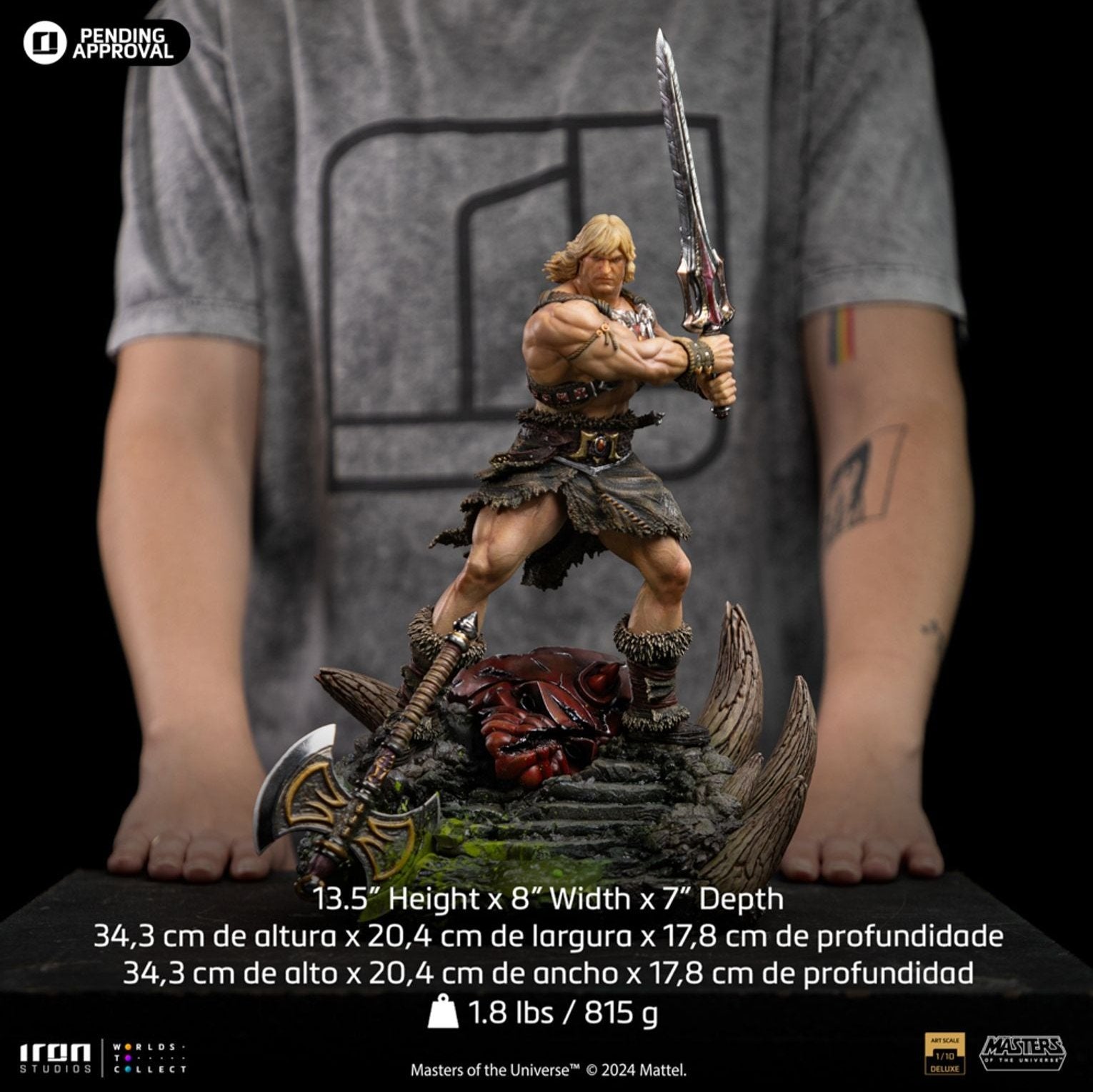 He-Man Unleashed (Masters of the Universe) 1/10 sStatue By Iron Studios