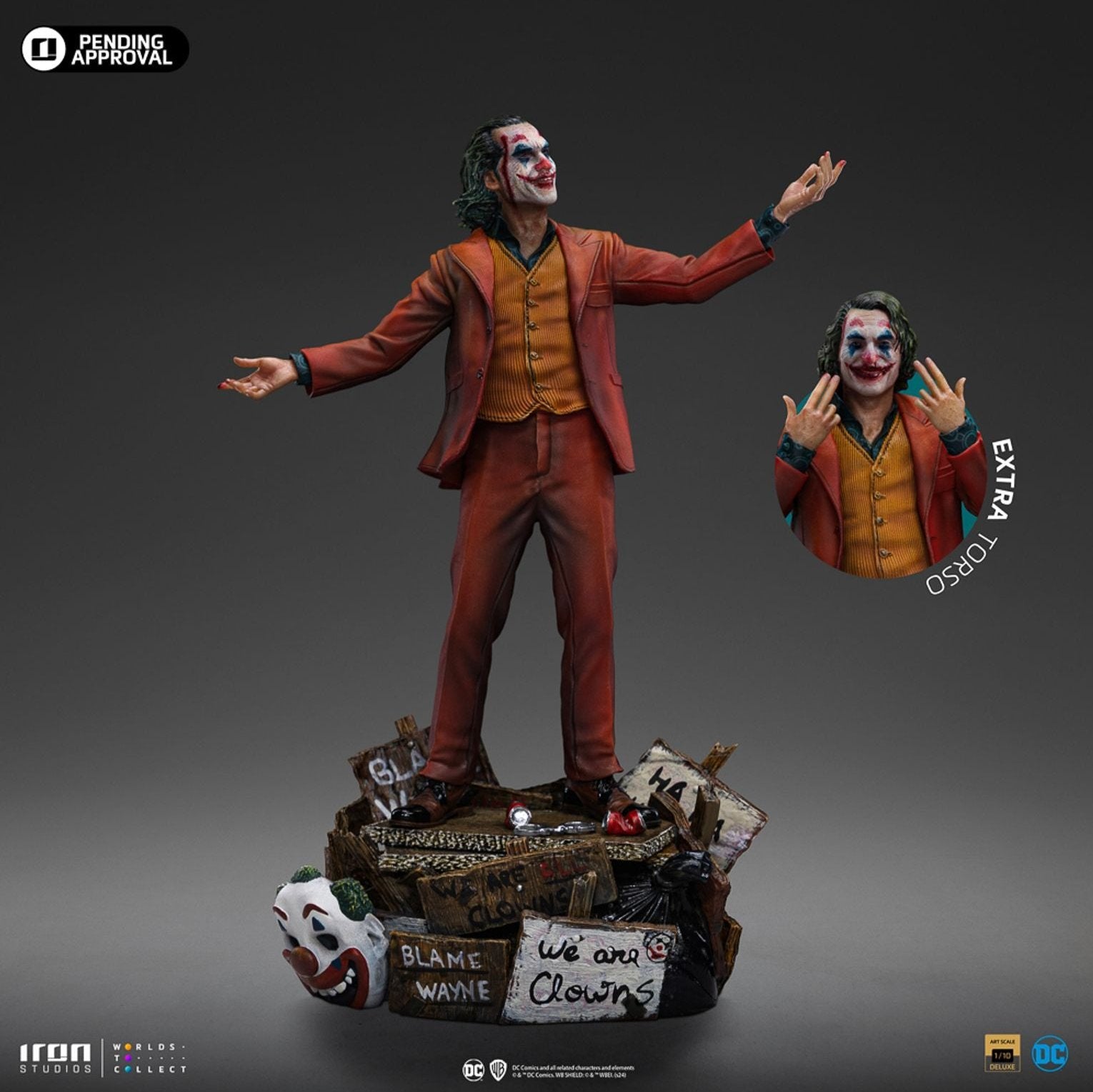 Joker (Arthur Fleck) Deluxe 1:10 Scale Statue by Iron Studios