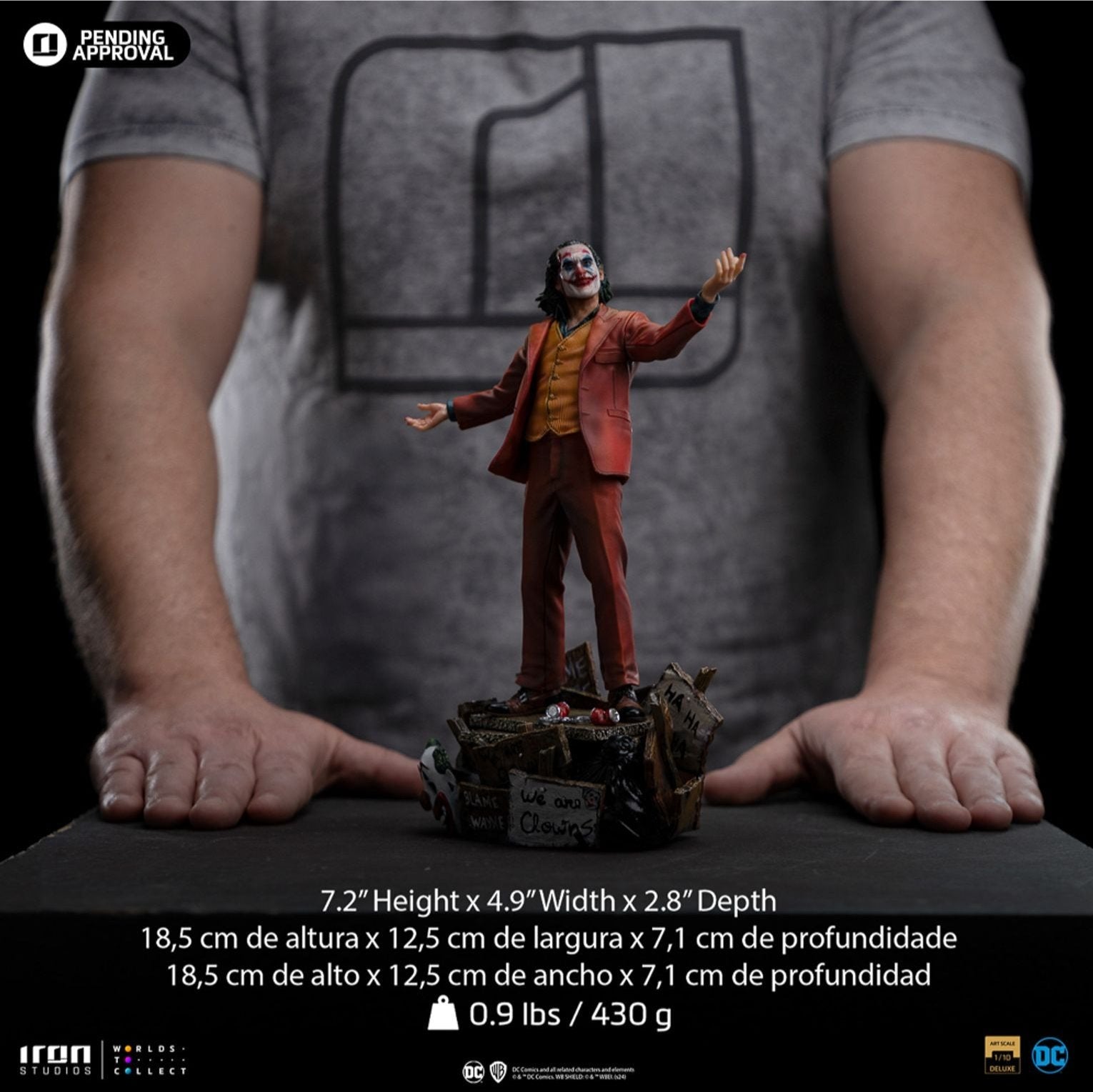 Joker (Arthur Fleck) Deluxe 1:10 Scale Statue by Iron Studios