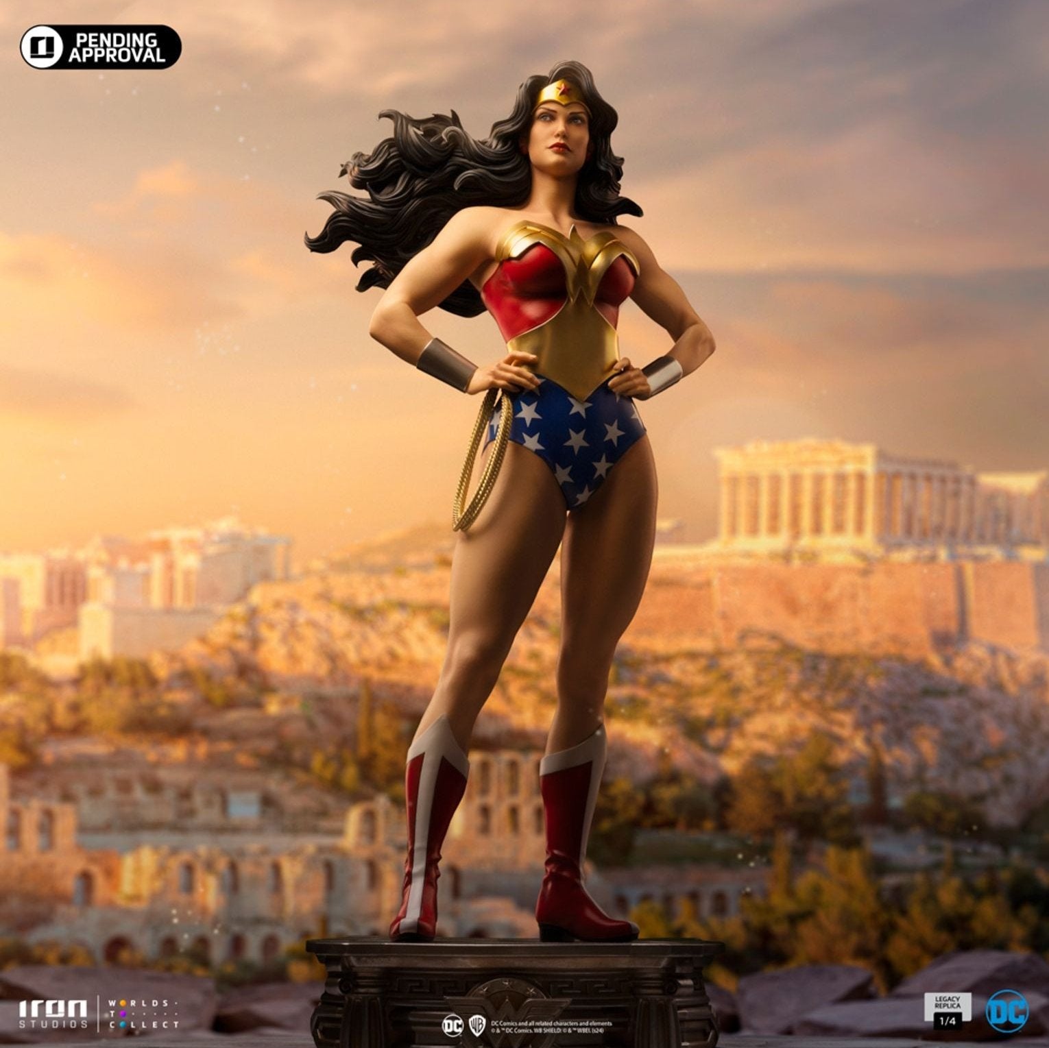 Wonder Woman DC Trinity Legacy Replica 1/4 Statue By Iron Studios