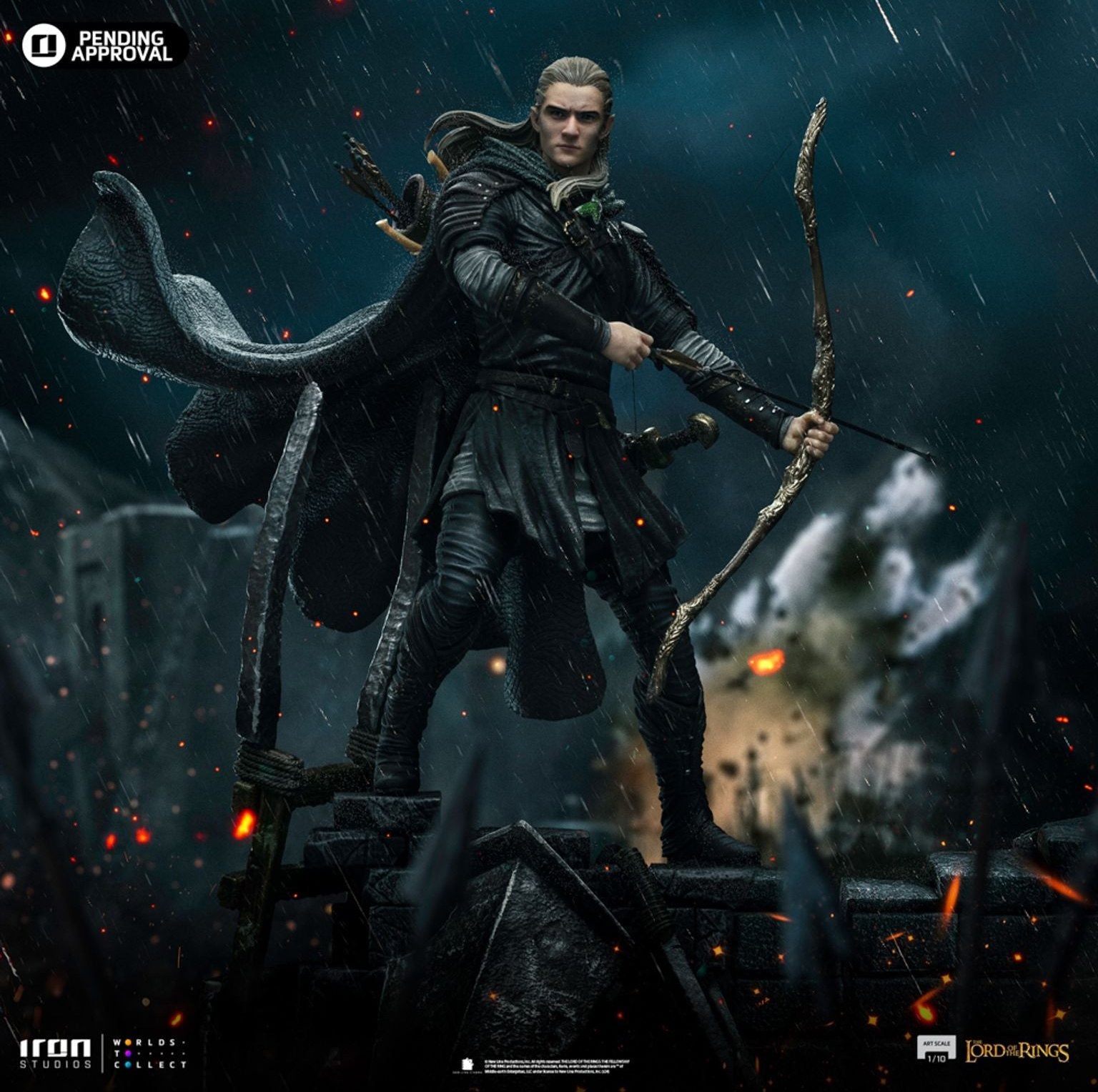 Legolas Unleashed The Lord of the Rings Art Scale 1/10 Statue By Iron Studios