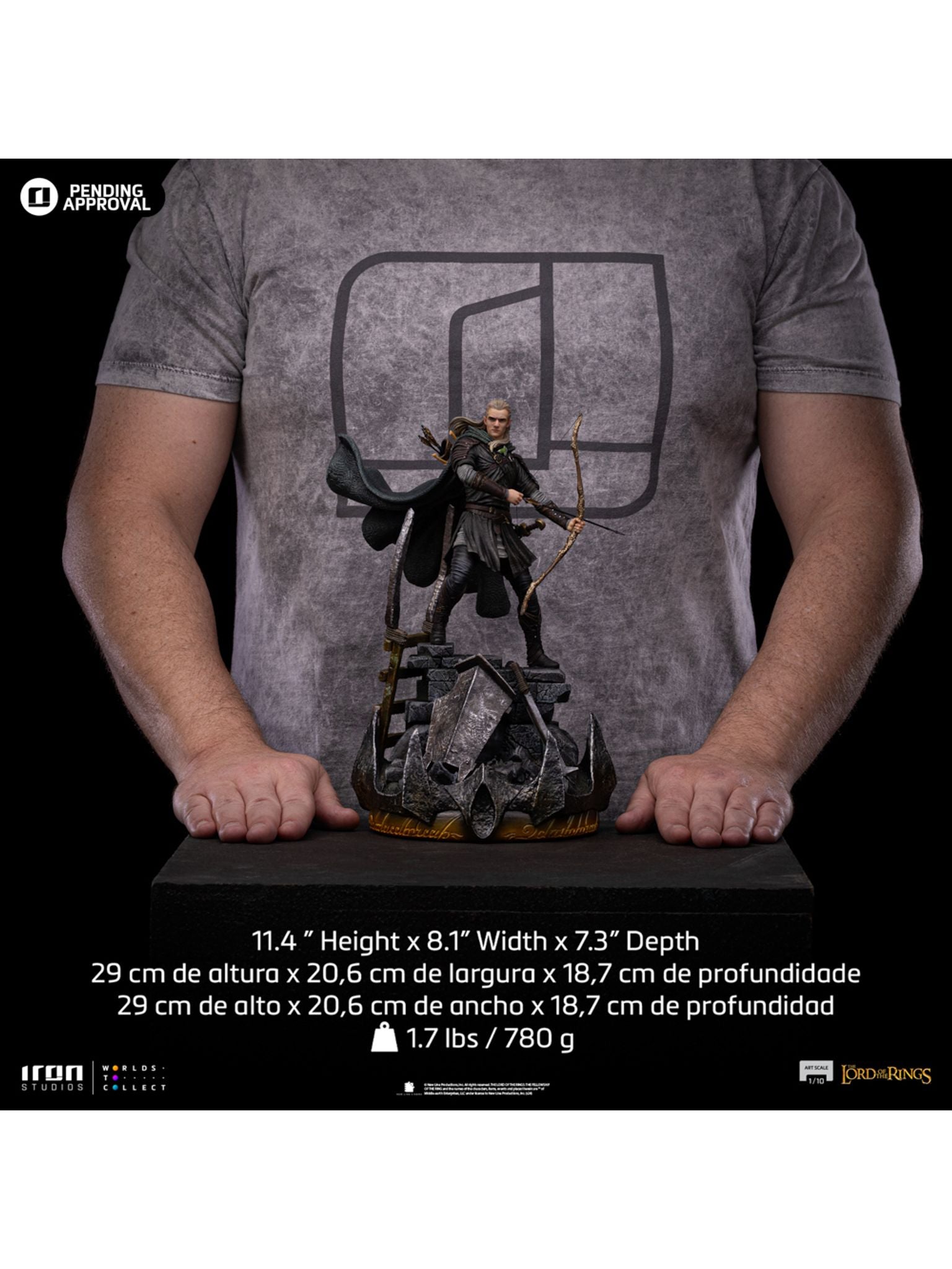 Legolas Unleashed The Lord of the Rings Art Scale 1/10 Statue By Iron Studios