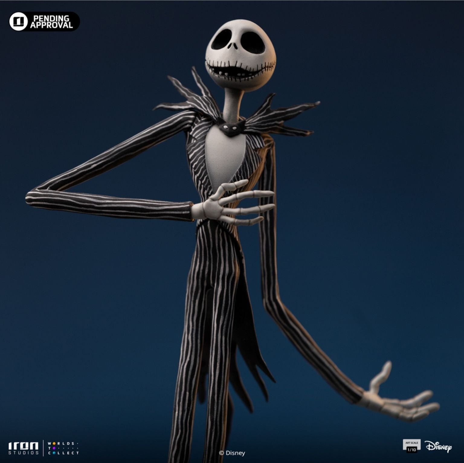 Jack Skellington (Nightmare Before Christmas) Art Scale 1/10 Statue by Iron Studios