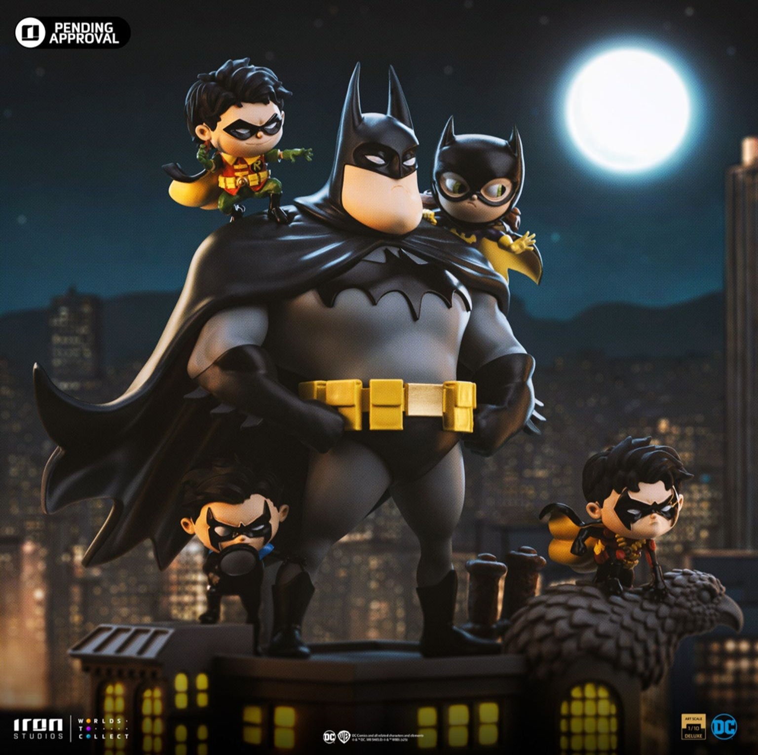 Batman Family (DC Comics Icons Animated) Deluxe statue by Iron Studios