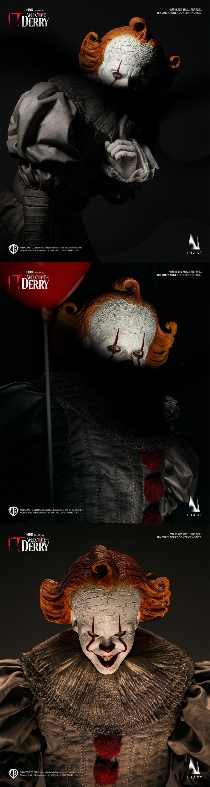 IT: Welcome to Derry Season 1 - Pennywise 1/6 Figure by INART