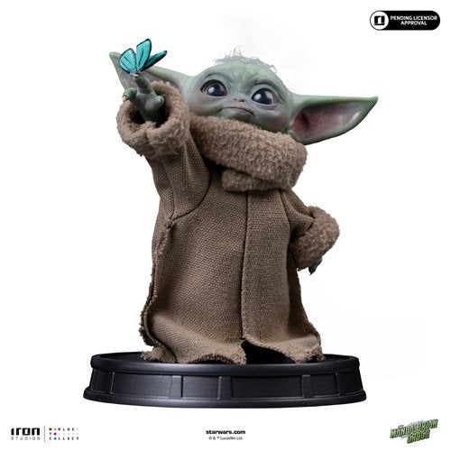 The Mandalorian and Grogu Movie Grogu Butterfly Wonder Limited Edition 1:4 Statue By Iron Studio