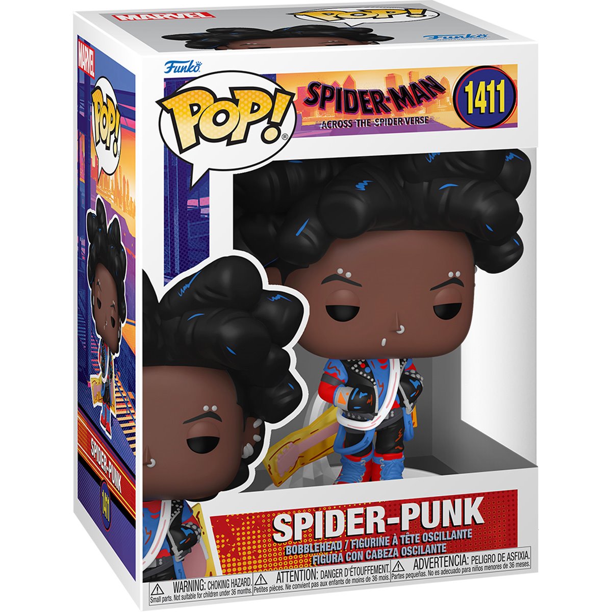 Spider-Man Across The Spider-Verse Spider-Punk Unmasked #1411 Funko Pop!