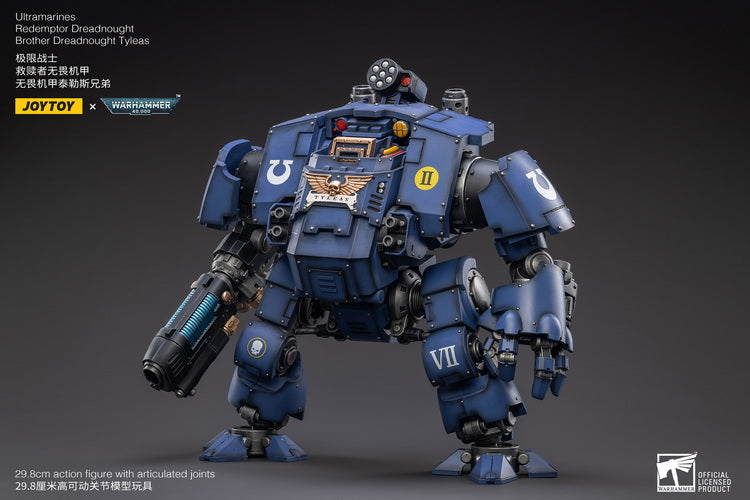 Warhammer 40K Ultramarines Redemptor Dreadnought Brother Tyleas 1/18 Scale Figure