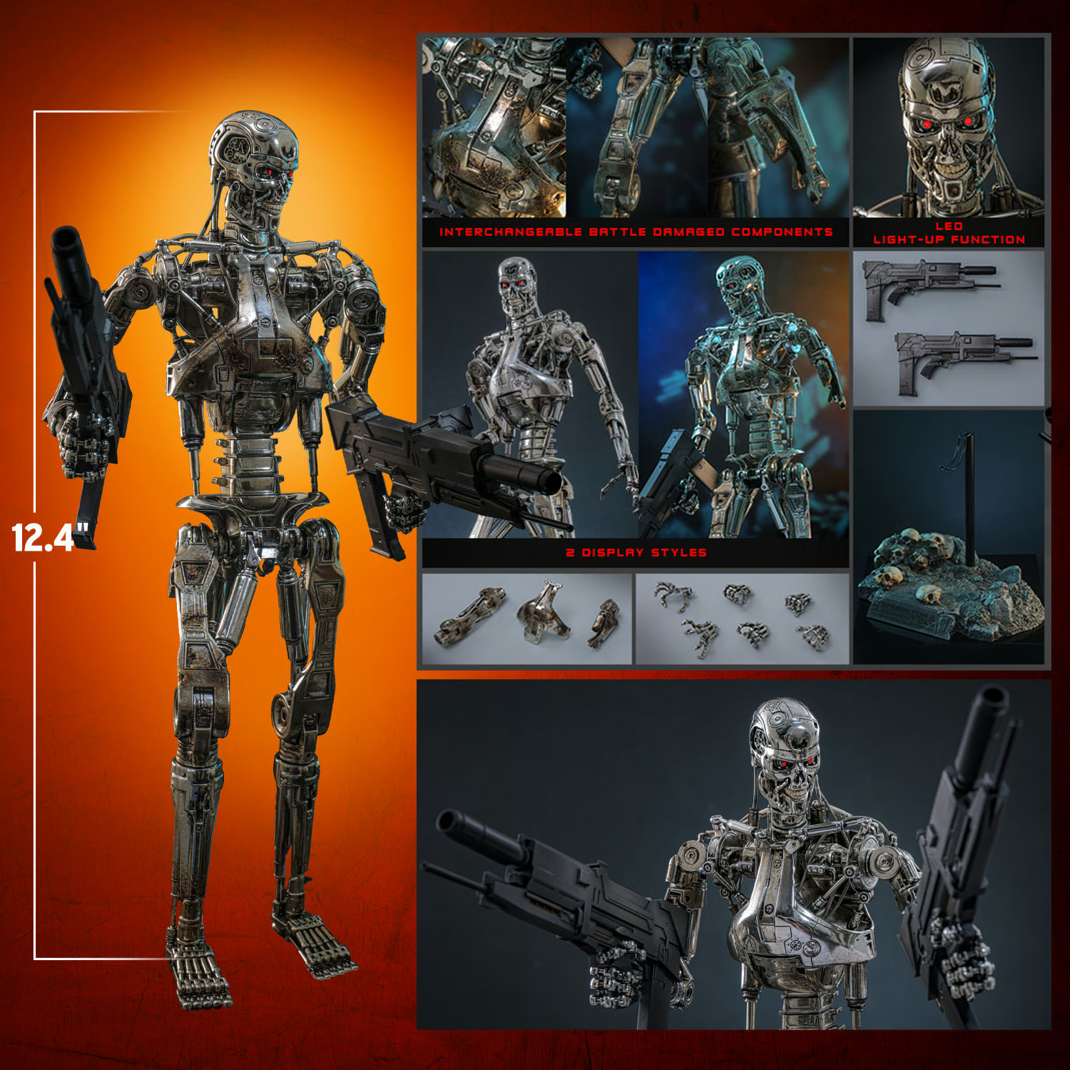 Endoskeleton (Battle Damaged Version) Sixth Scale Figure by Hot Toys