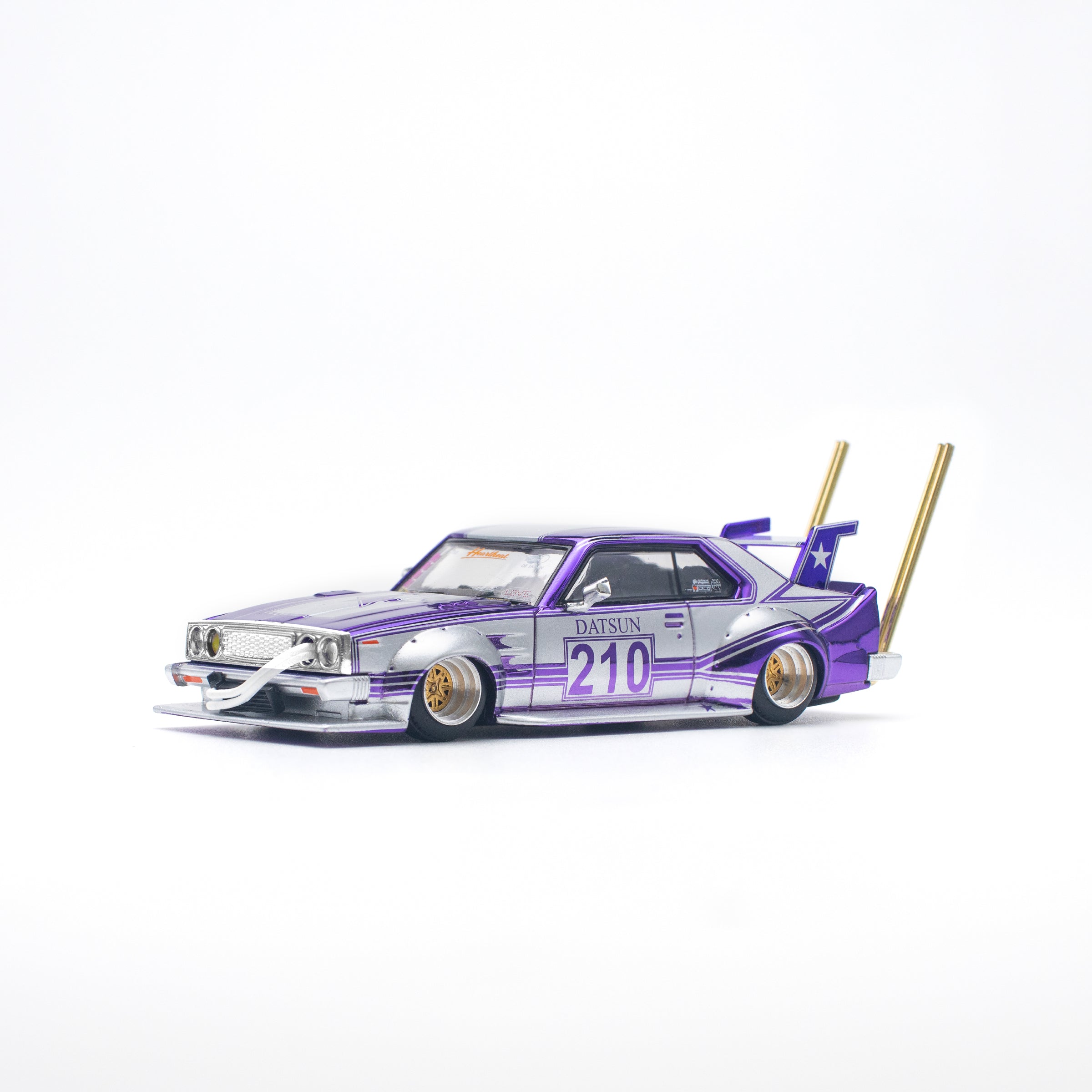 Skyline C210 Kaido Racer Bosozuko Style Purple PR640107 by Pop Race