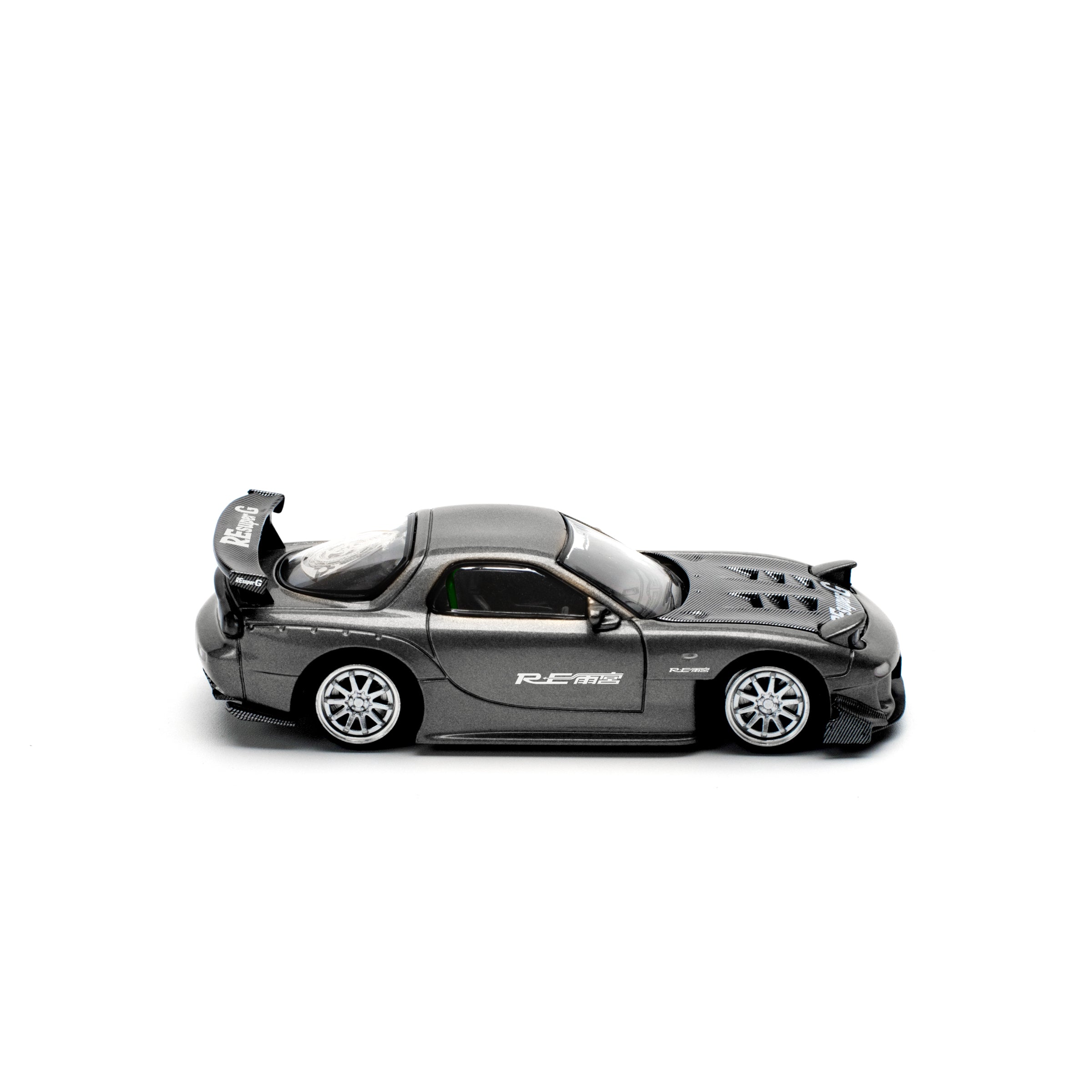 MAZDA RX7 RE-AMEMIYA WIDEBODY GUNMETAL PR640255 by Pop Race