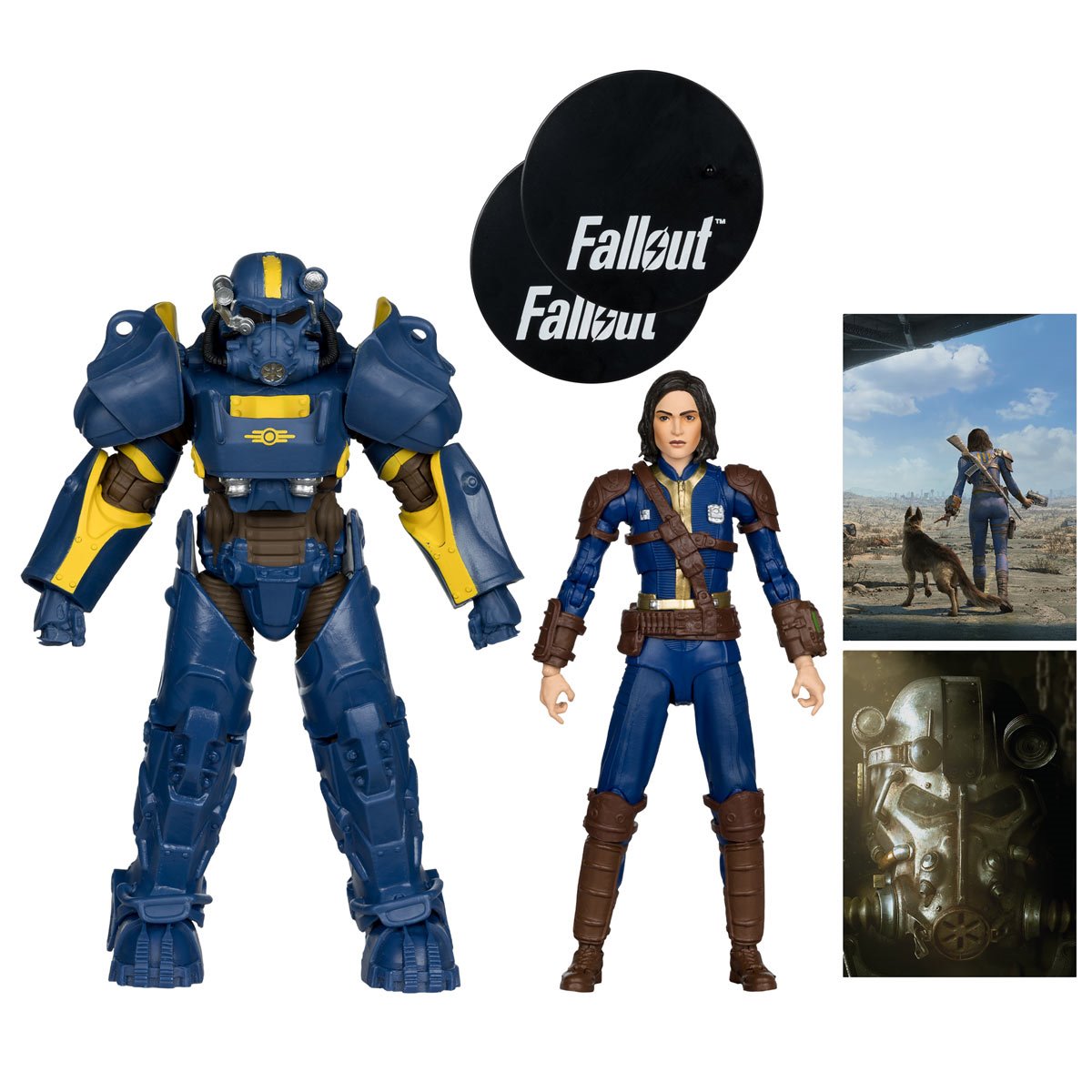Fallout 4 T-60 Vault Tec and Sole Survivor Action Figure 2 Pack Exclusive