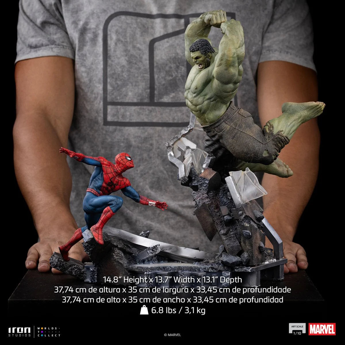 Spider-Man: Brand New Day Spider-Man vs Hulk 1/10 Art Scale Limited Edition Statue by Iron Studios