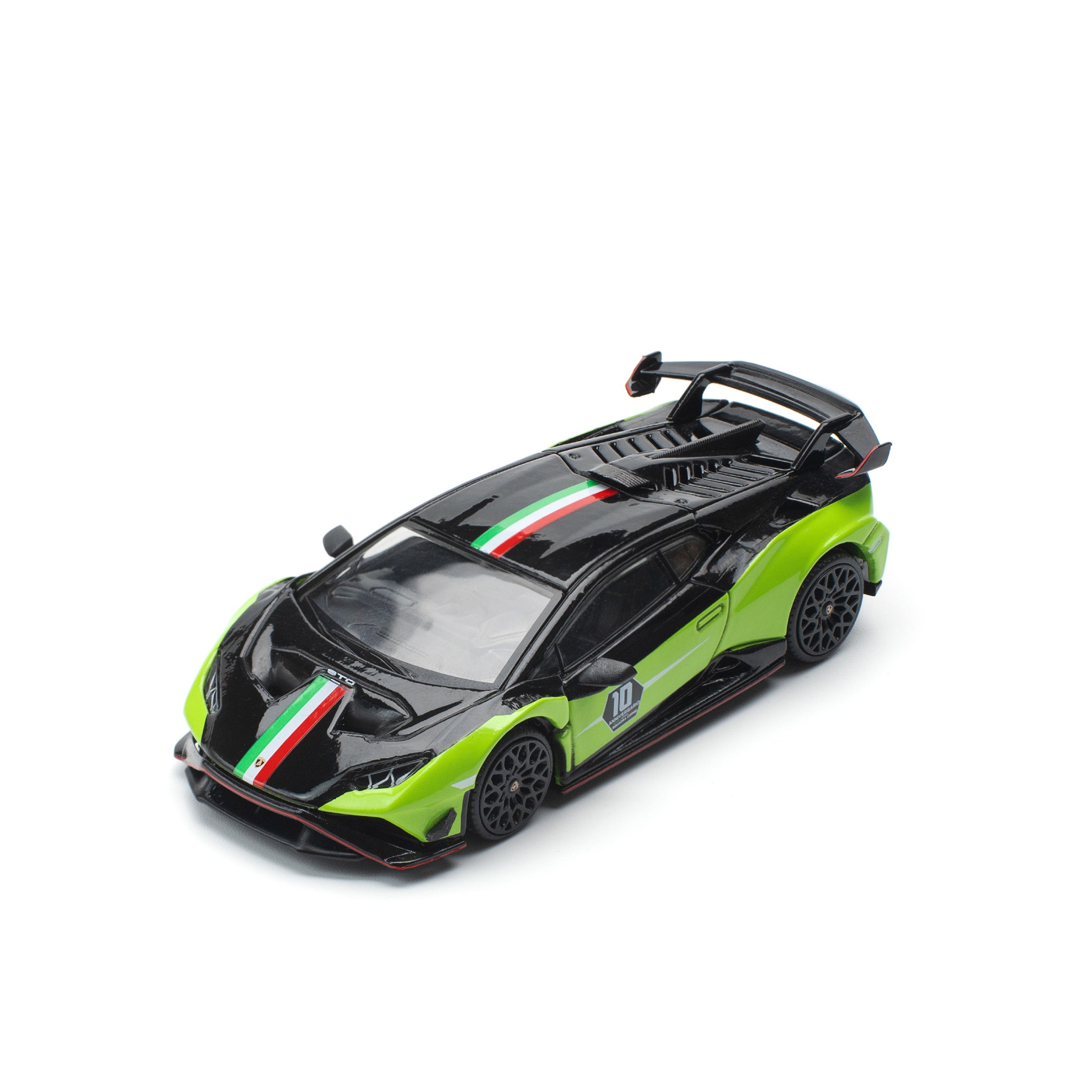 LAMBORGHINI HURACAN STO (LP640-2) 10 ANNIVERSARIO (Green/Black) PR640189 by Pop Race