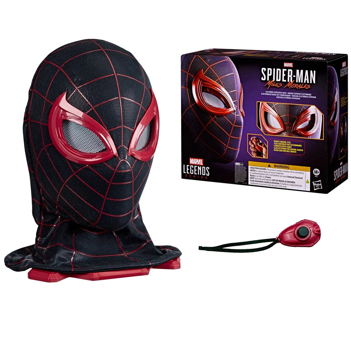 Spider-Man Marvel Legends Miles Morales Electronic Expressive Mask