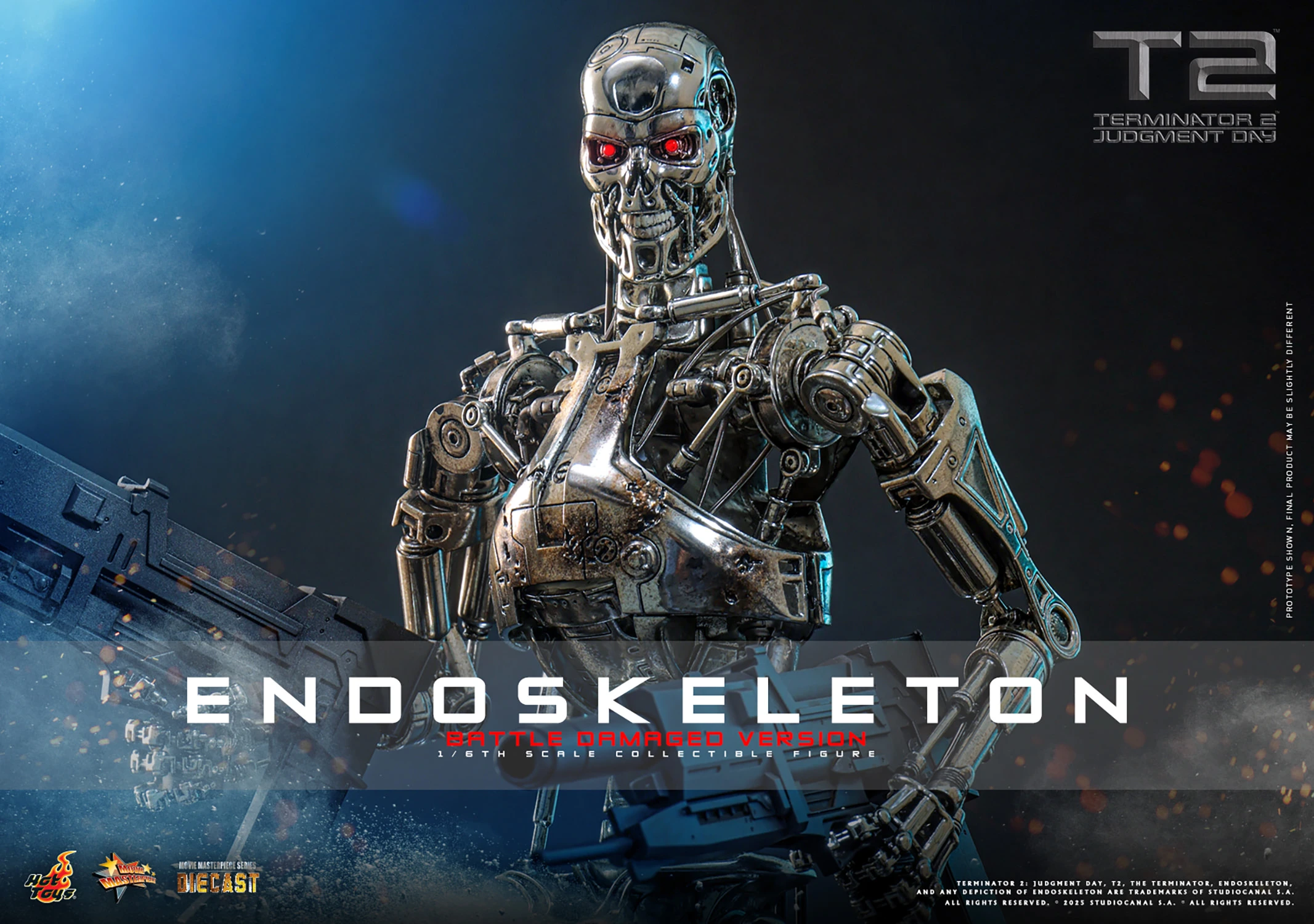 Endoskeleton (Battle Damaged Version) Sixth Scale Figure by Hot Toys