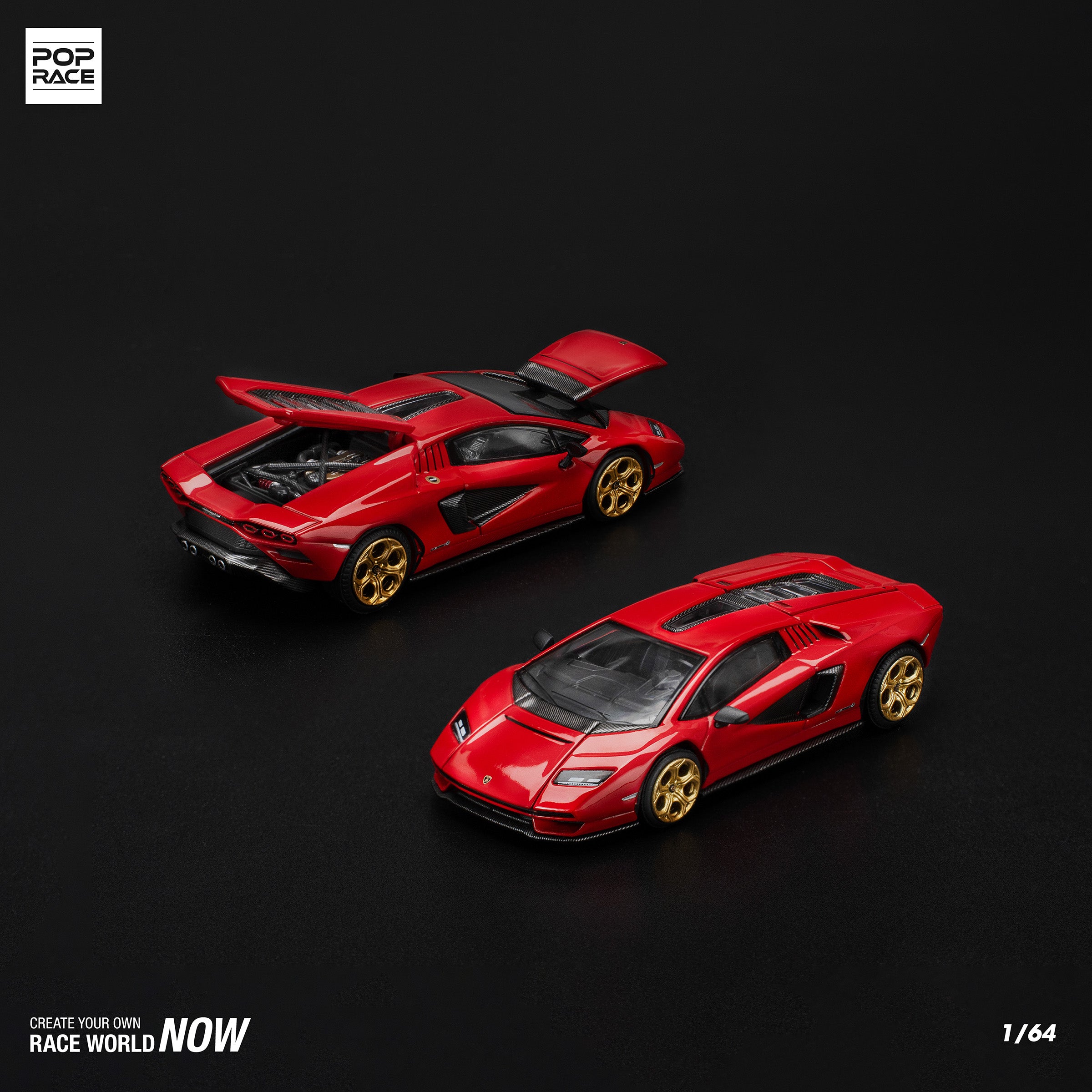 Lamborghini Countach LPI 800-4 Rosso PR640259 by Pop Race