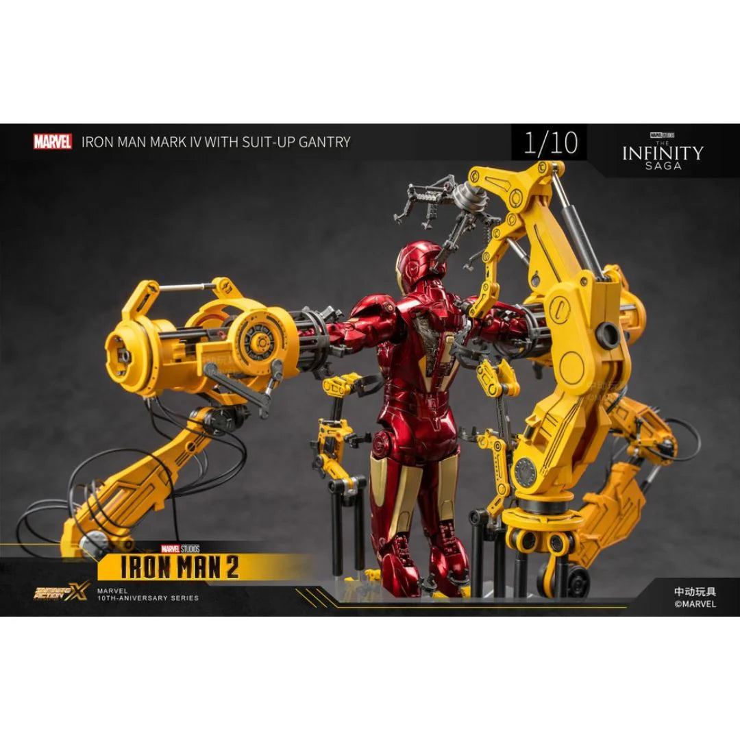Iron Man Mk4 & Suit-Up Gantry By Zd Toys