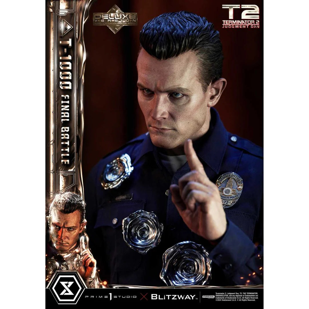 Terminator 2: Judgment Day T-1000 Final Battle DX Bonus Version Statue by Prime1 Studios