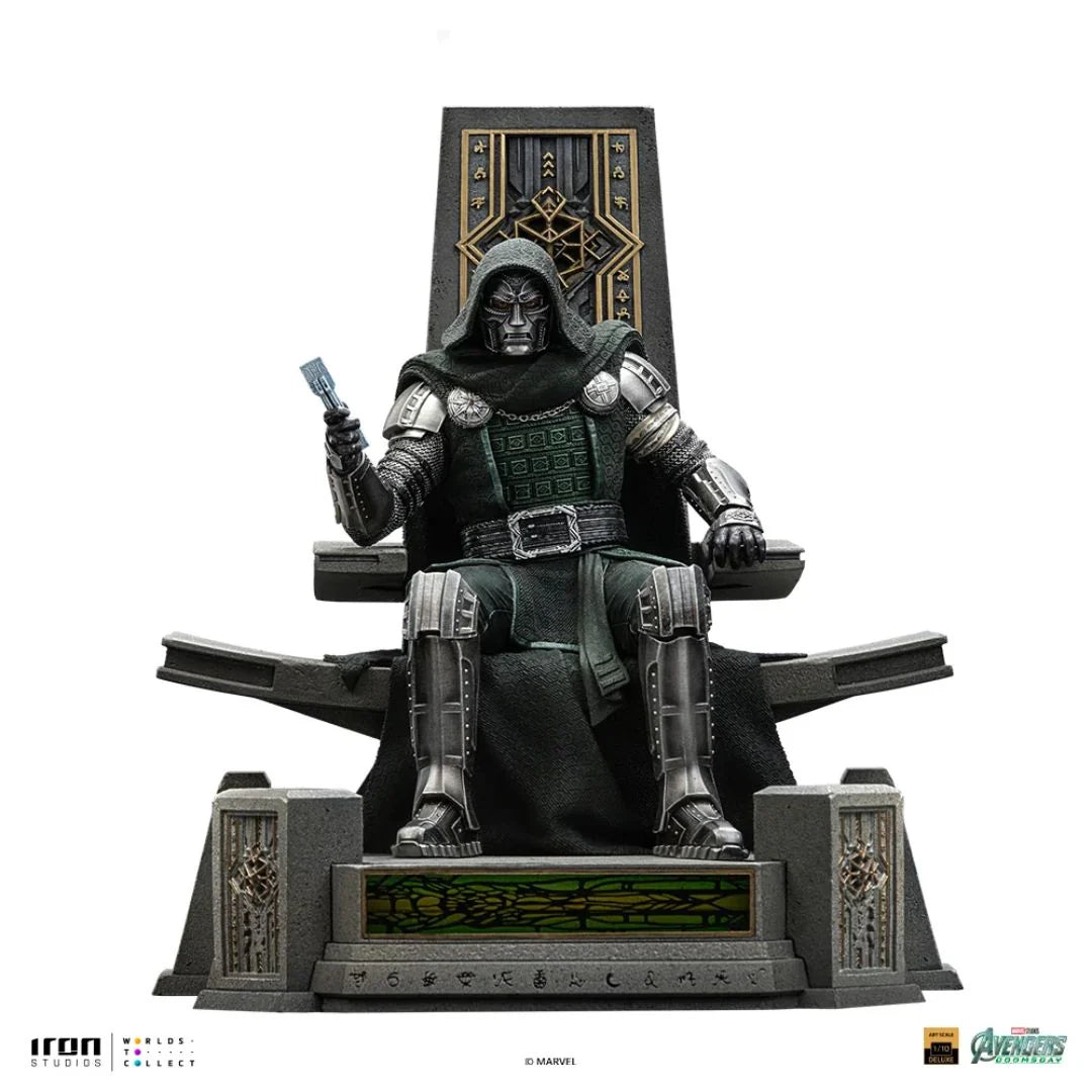 Doomsday Doctor Doom On Throne Statue By Iron Studios