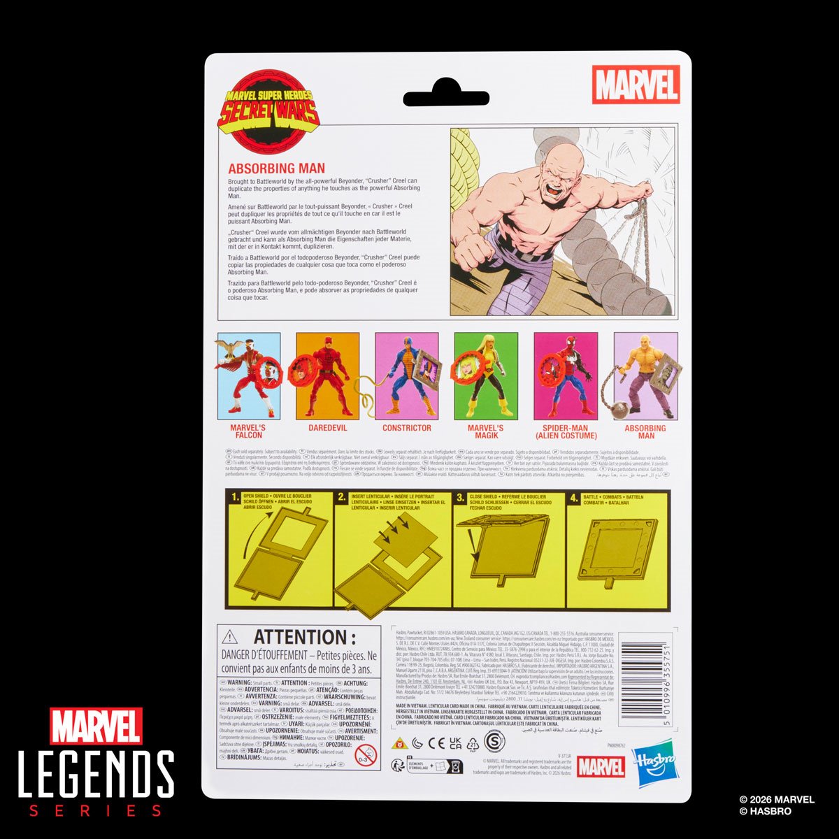 Secret Wars Marvel Legends Series Absorbing Man Action Figure