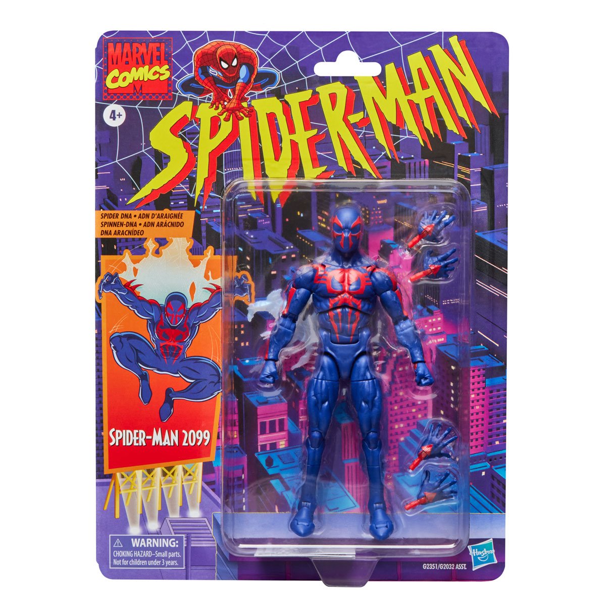 Spider-Man Marvel Legends Retro Cardback Spider-Man 2099 Action Figure