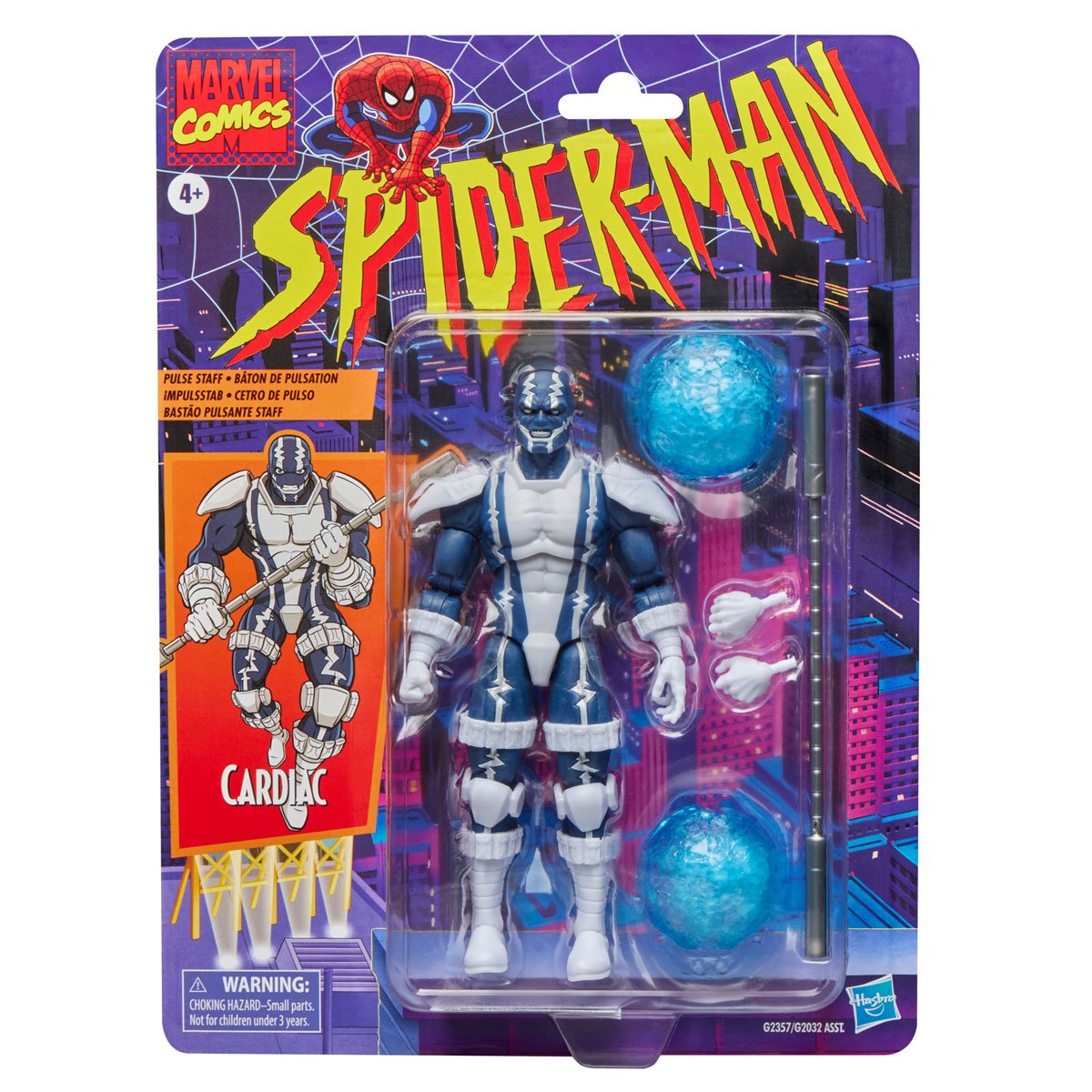 Spider-Man Marvel Legends Retro Cardback Cardiac 6-Inch Action Figure