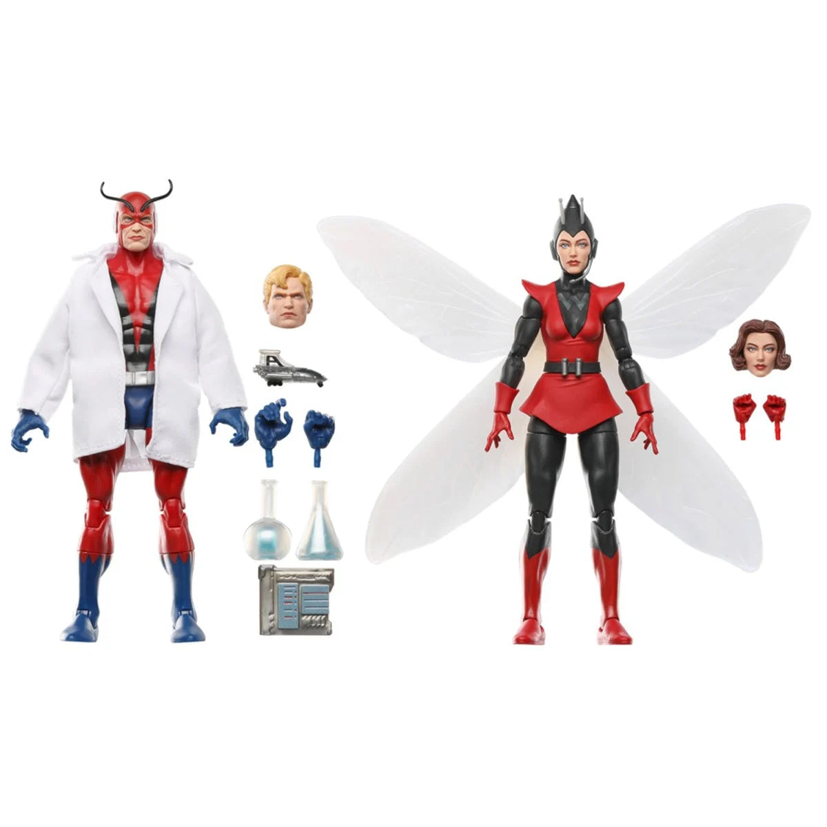 Avengers Marvel Legends Series Hank Pym (Giant-Man) and Janet Van Dyne (Wasp) Action Figures