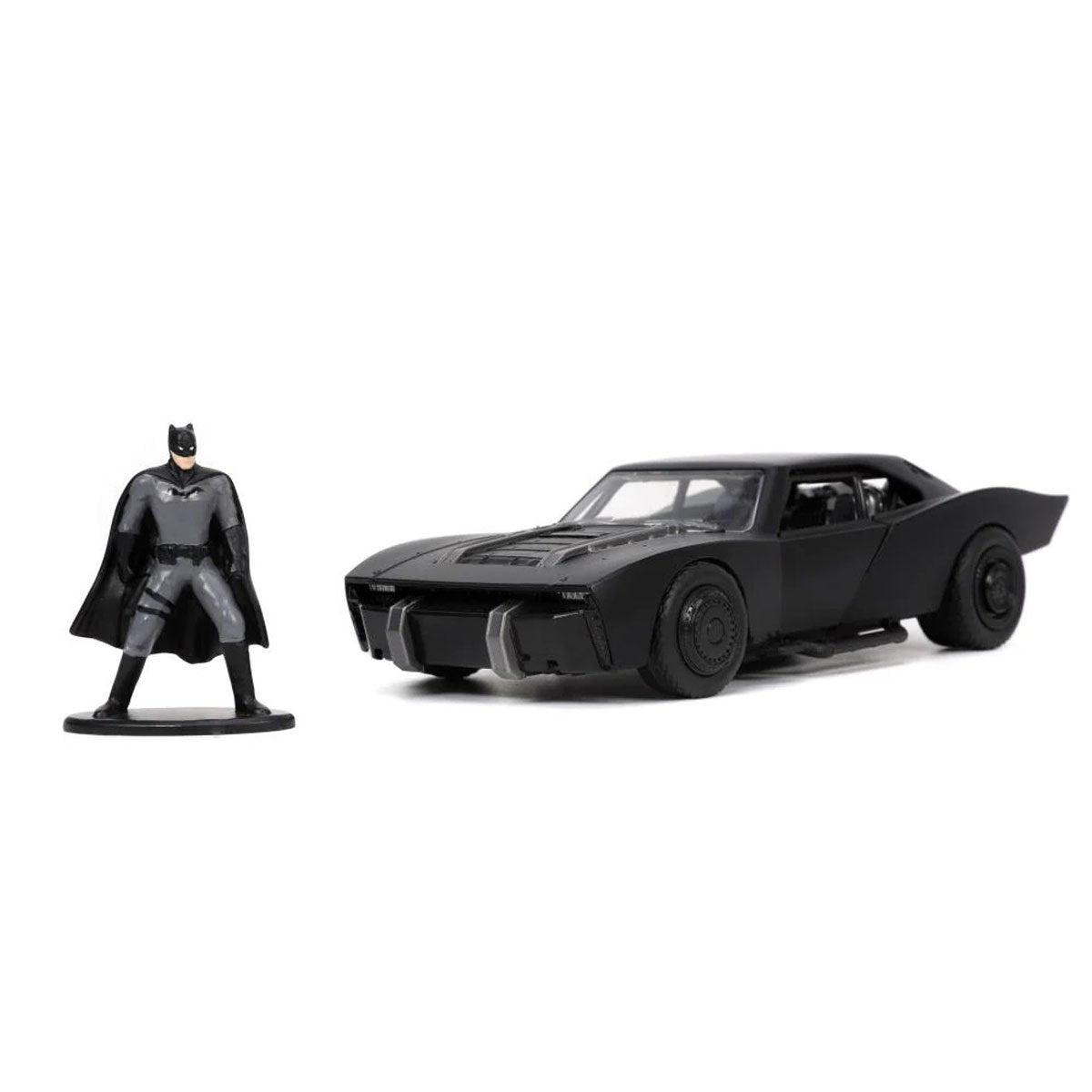 The Batman 2021 Batmobile 1:18 Scale Die-Cast Metal Vehicle with Batman Mini-Figure by Jada Toys