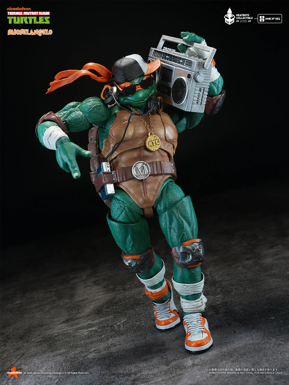 HB0105 HEFIG TMNT Michelangelo Action Figure Bonus Edition By Heatboys