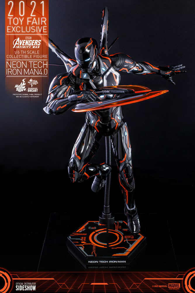 Iron Man Neon Tech 4.0 Sixth Scale Figure By Hot Toys