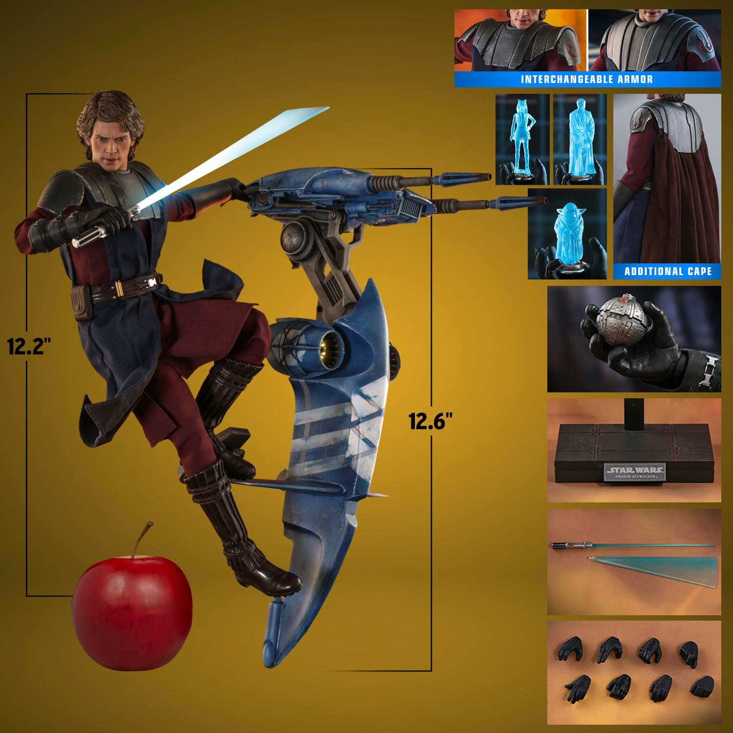 Anakin Skywalker and STAP Sixth Scale Figure Set by Hot Toys