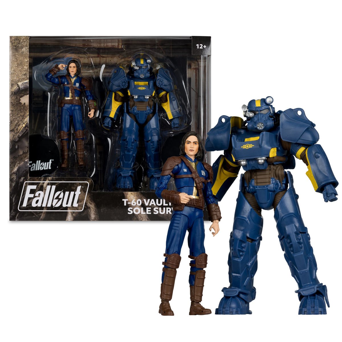 Fallout 4 T-60 Vault Tec and Sole Survivor Action Figure 2 Pack Exclusive