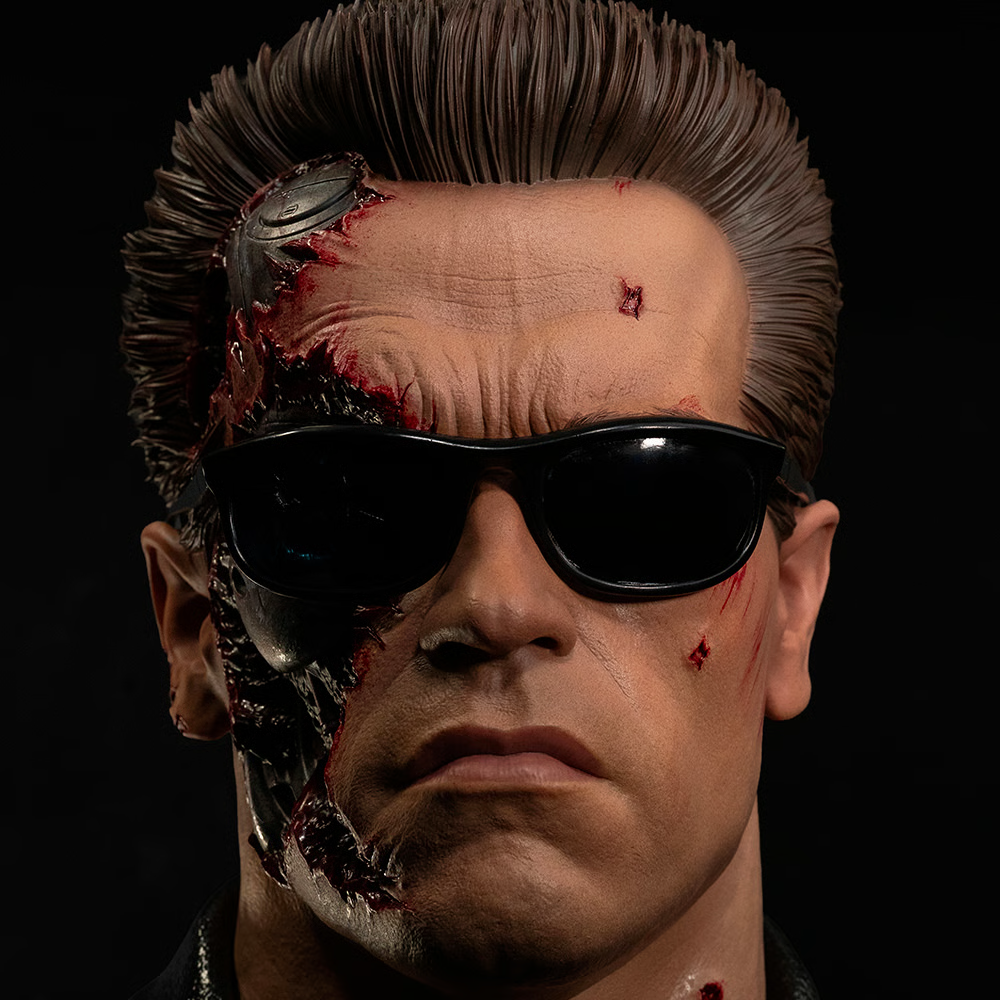 T-800 Model 101 (Battle Damaged) Art Mask Life-Size Bust by PureArts