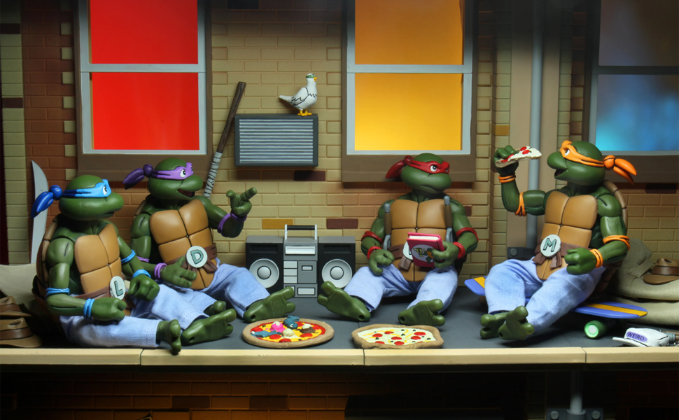 Teenage Mutant Ninja Turtles 7" Scale 4-Pack of Turtles in Disguise Action Figures By Neca