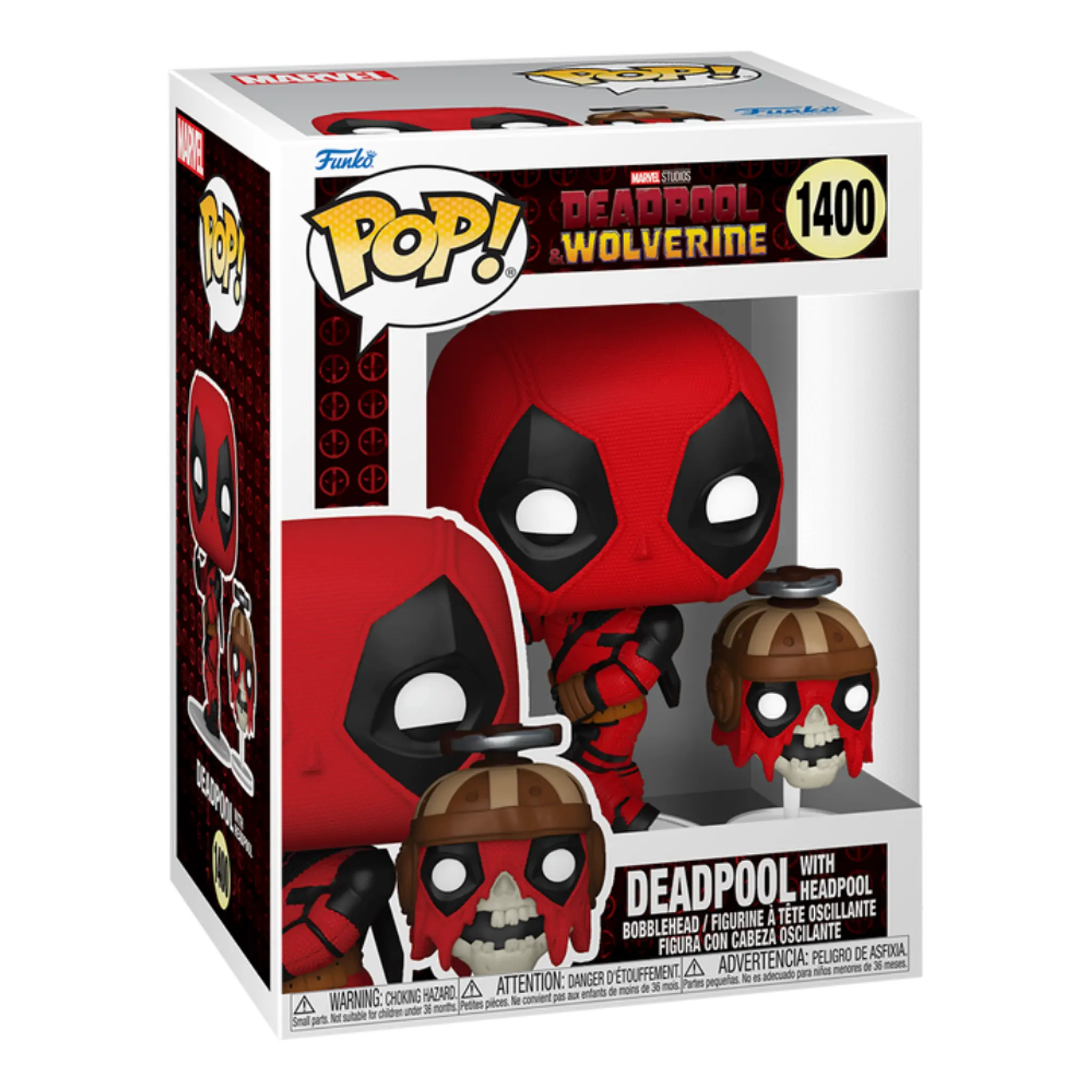 Deadpool & Wolverine Deadpool with Headpool Funko Pop!